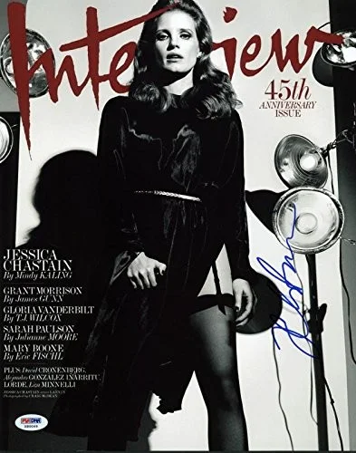 Jessica Chastain — Jessica Chastain Sexy Signed Authentic 11X14 Photo Autographed PSA/DNA #X80069, изображение 2