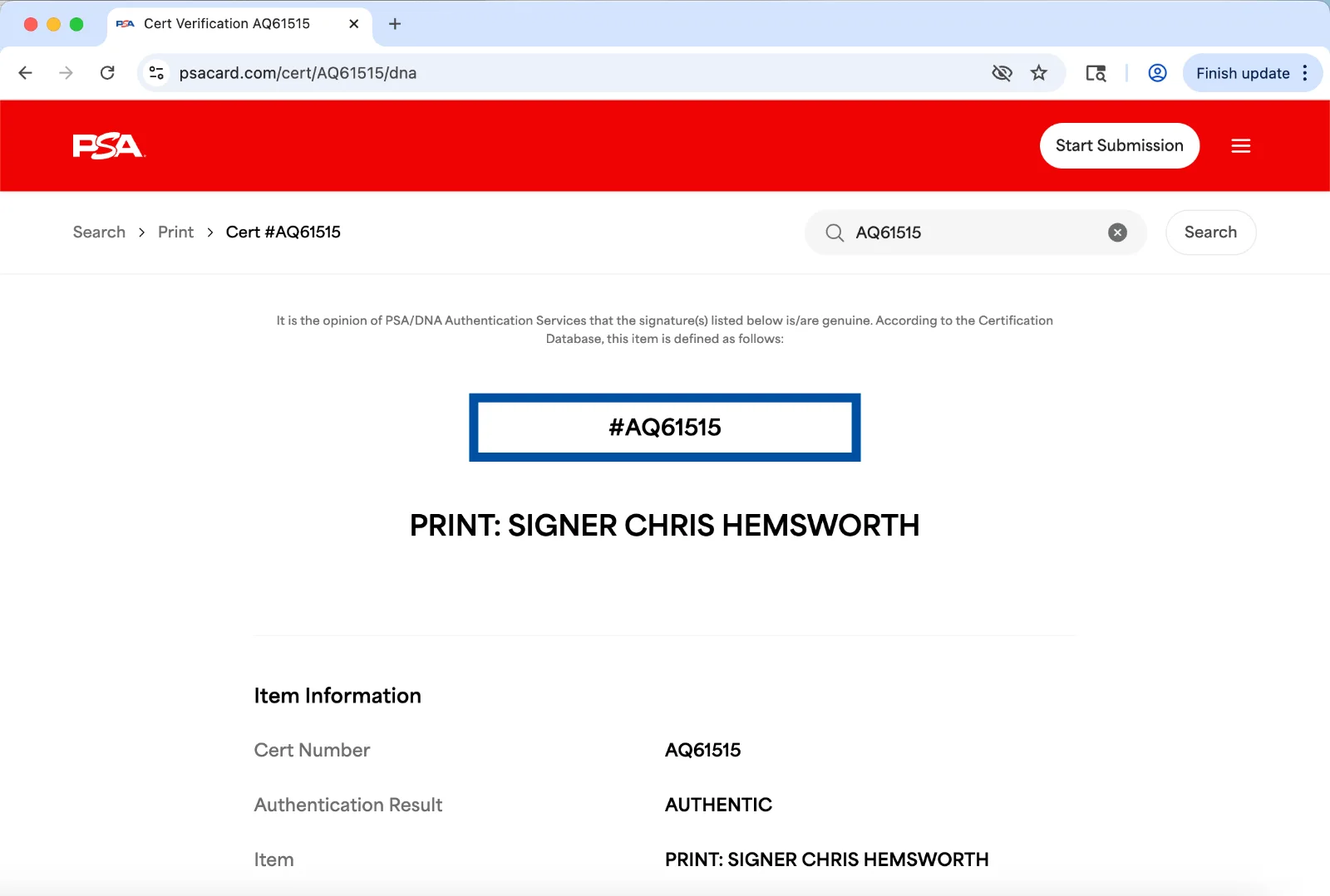 Chris Hemsworth — Chris Hemsworth signed 8x10 photo PSA DNA autograph Thor The Dark World, image 3
