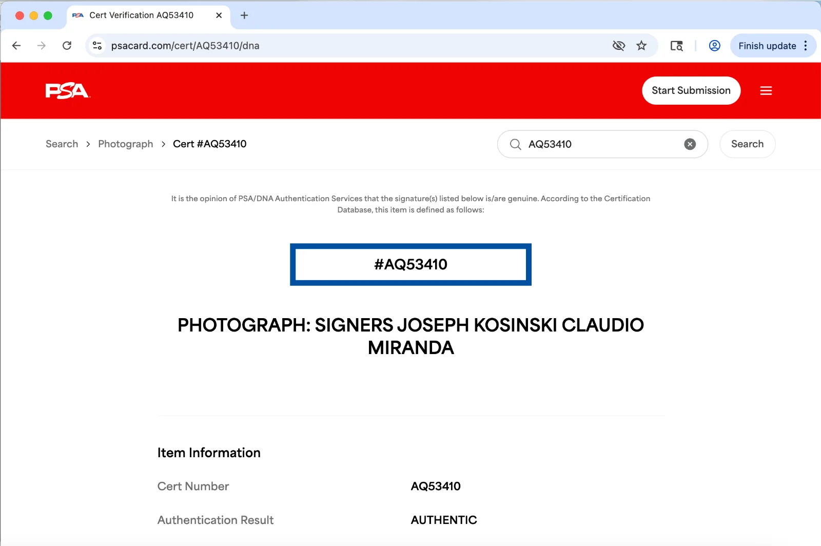 Claudio Miranda, Joseph Kosinski — Claudio Miranda Joseph Kosinski signed 8x10 photo PSA autograph Top Gun Maverick, image 3