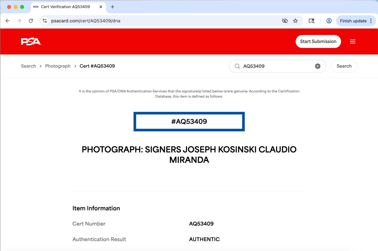 Claudio Miranda, Joseph Kosinski — Claudio Miranda Joseph Kosinski signed 8x10 photo PSA DNA autograph F1 The Movie, изображение 3