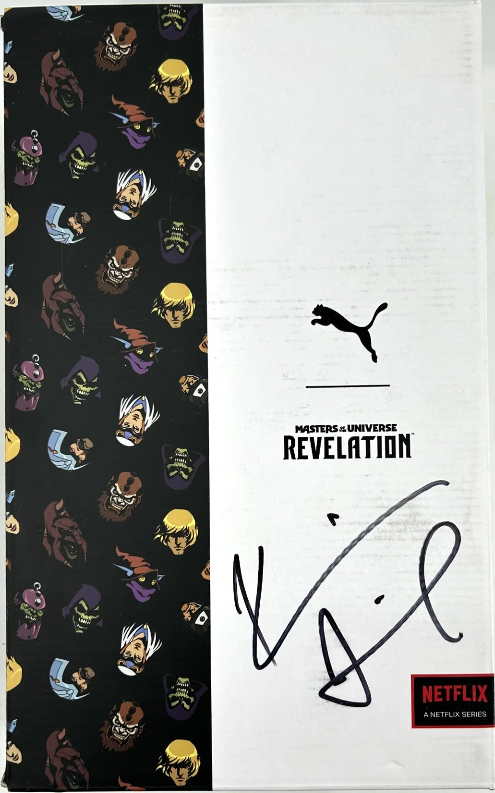 Kevin Smith — KEVIN SMITH AUTOGRAPHED Puma MOTU Revelation RS-X Battle Cat Shoes w/ COA, изображение 2