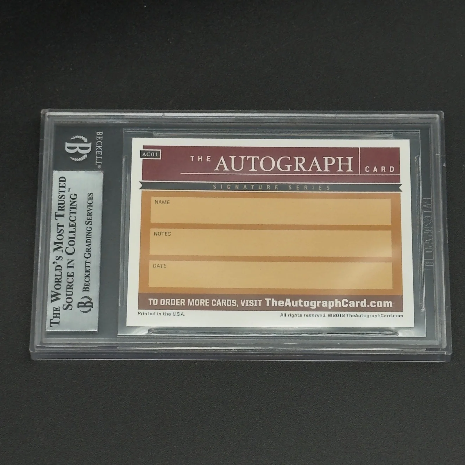 Adam West — Adam West Signed Batman Signature Series Card - Beckett Slabbed Autograph, изображение 2