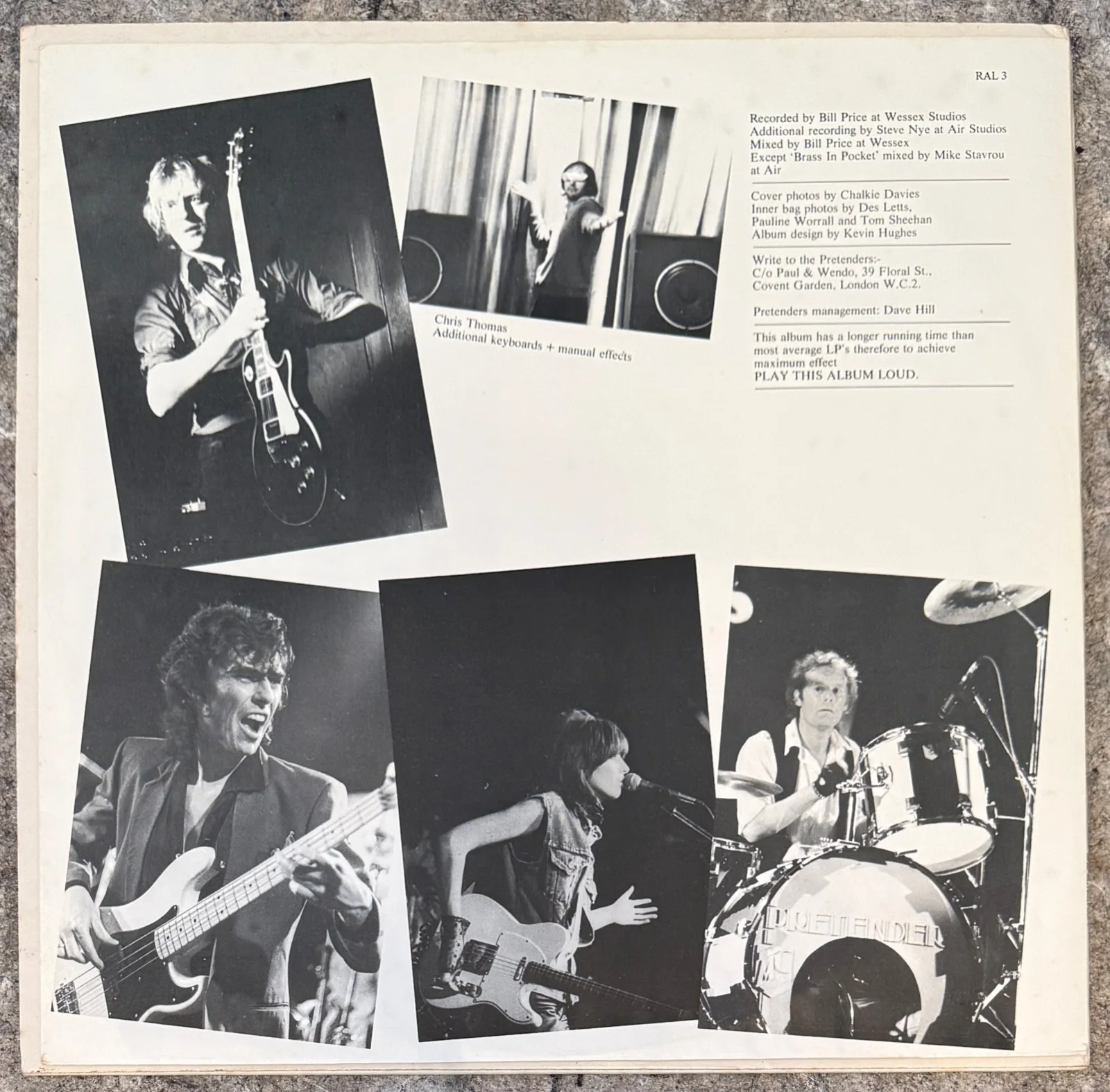 The Pretenders : fully signed S/T Debut autographed Lp vinyl, изображение 3