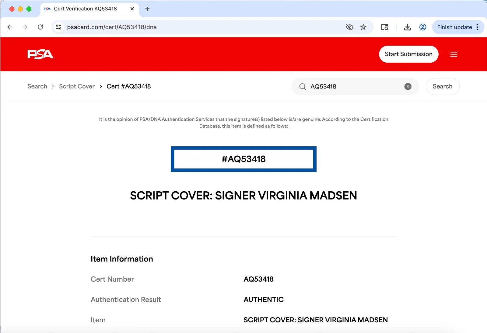 Virginia Madsen — Virginia Madsen signed Candyman script full 96 pages PSA DNA autograph, image 3