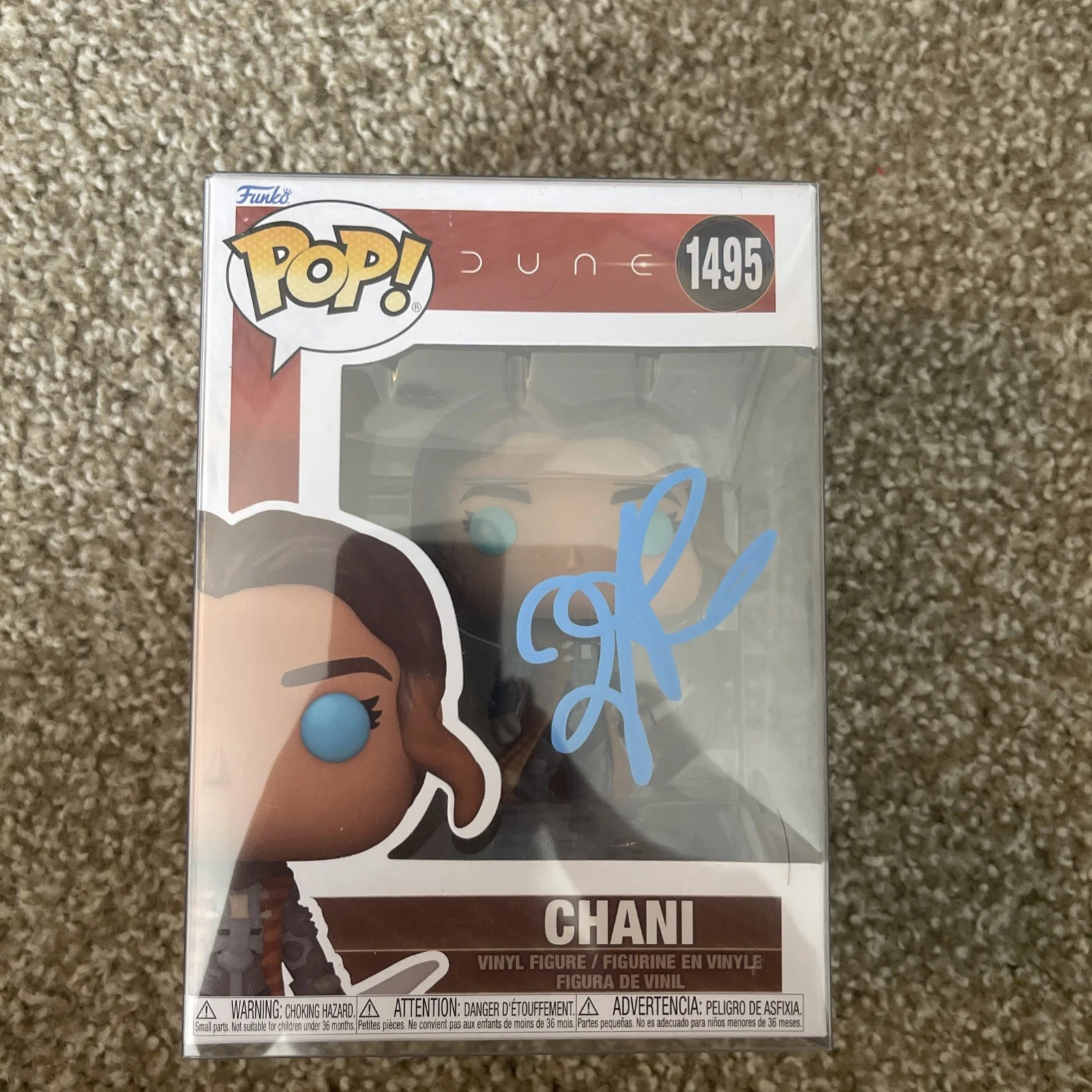 Zendaya — Funko Pop! Movies Dune Part Two 1495 Chani (Signed by Zendaya) – Autographed COA