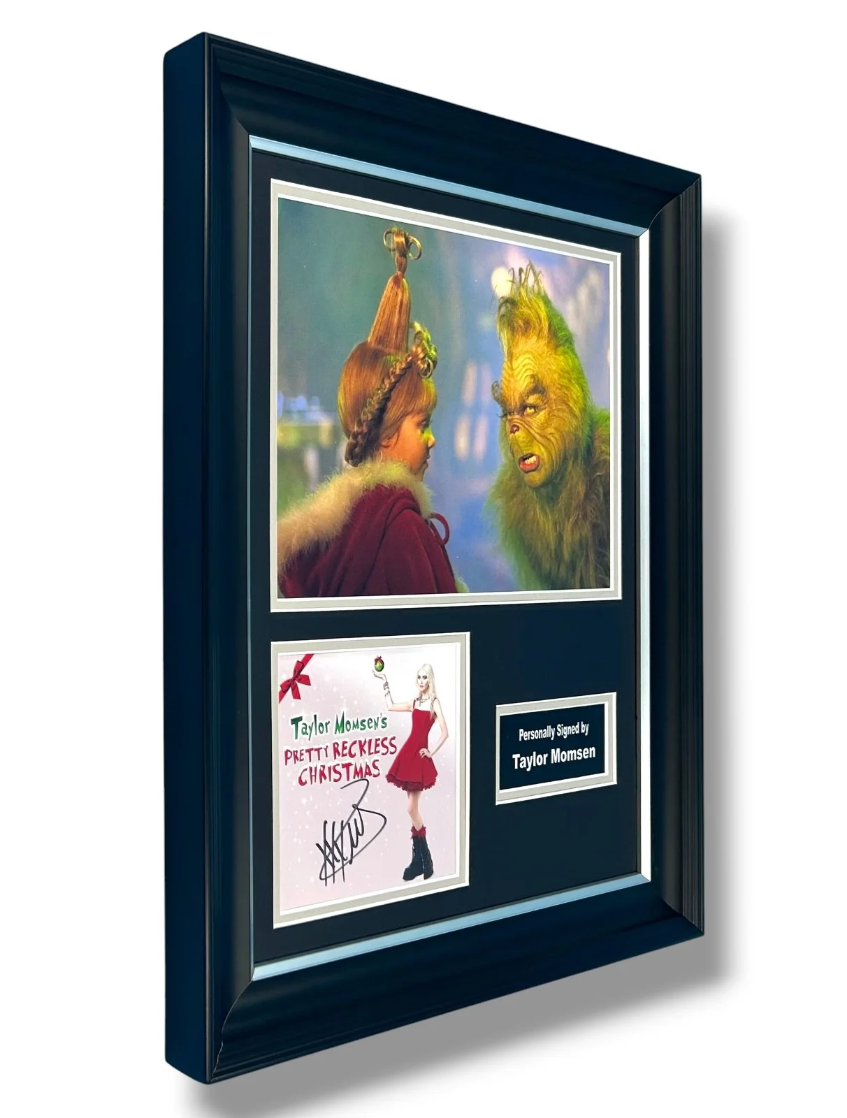 Taylor Momsen SIGNED Pretty Reckless Handmade Display The Grinch Autograph Photo, image 2
