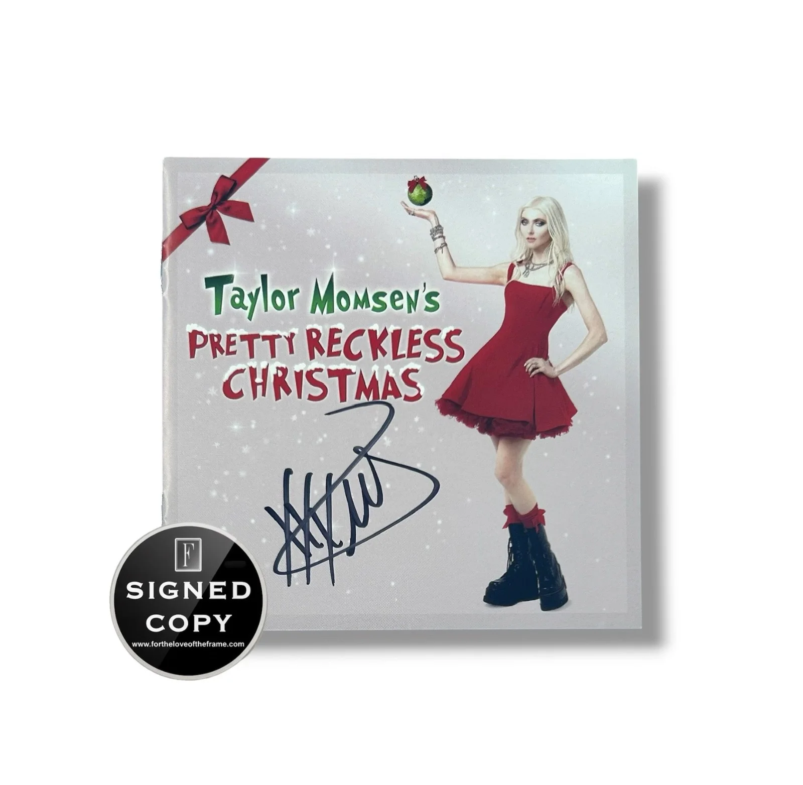Taylor Momsen SIGNED Pretty Reckless Handmade Display The Grinch Autograph Photo, image 5