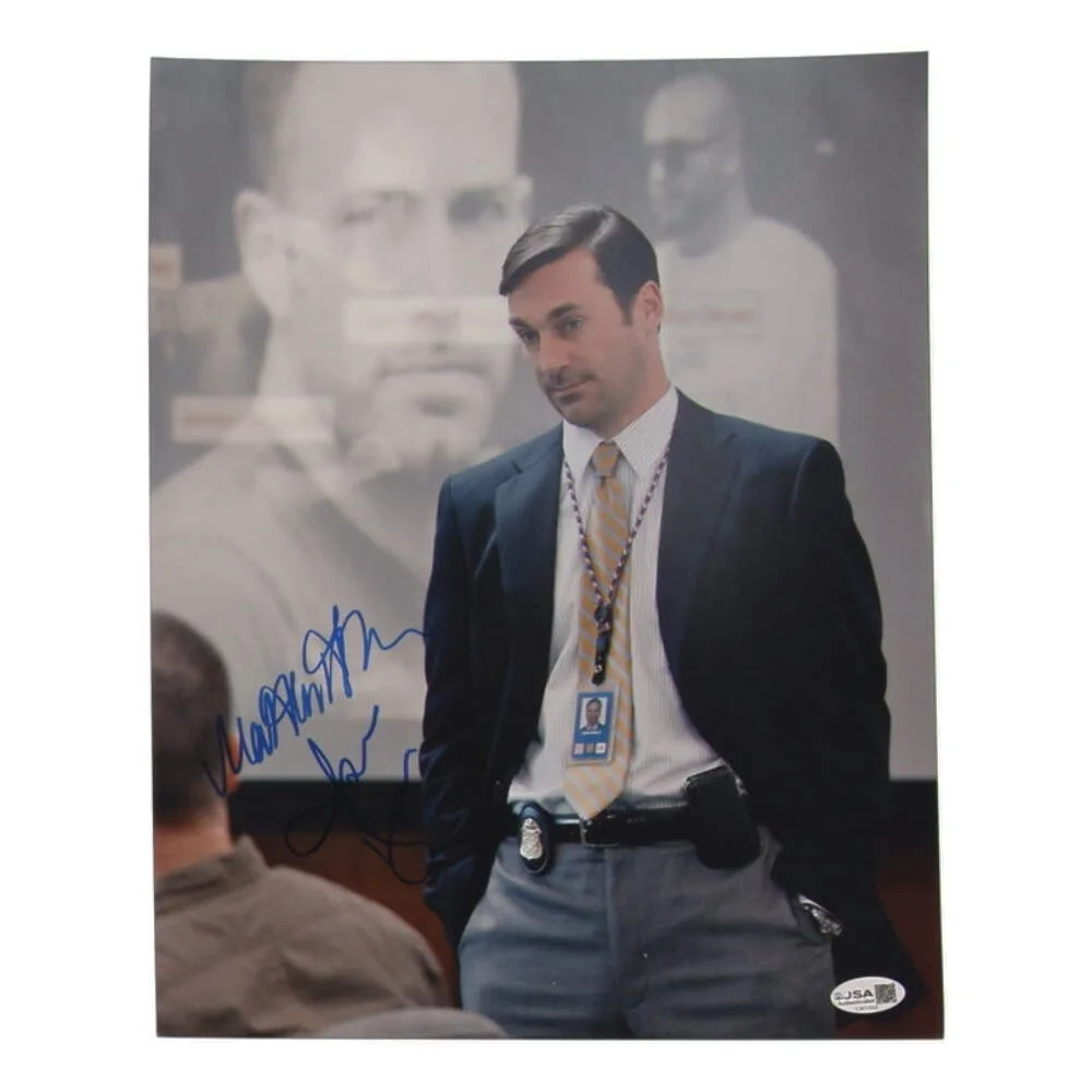 Jon Hamm — Jon Hamm Signed (JSA) "Tinker The Town" 11x14 Photo - FBI Special Agent Adam Fra