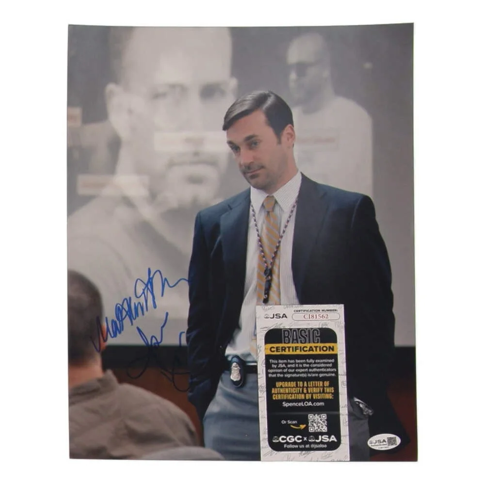 Jon Hamm — Jon Hamm Signed (JSA) "Tinker The Town" 11x14 Photo - FBI Special Agent Adam Fra, изображение 2