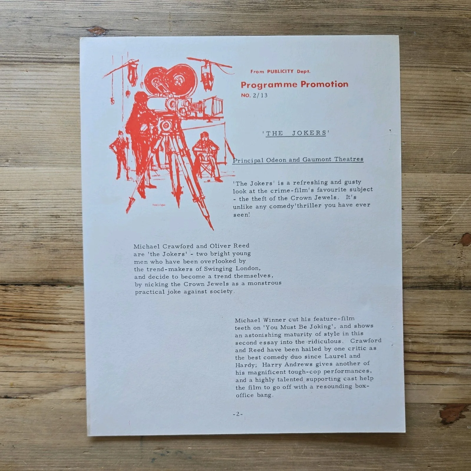 THE JOKERS / TEXAS ACROSS THE RIVER UK press sheet 1967 Oliver Reed Dean Martin, изображение 2