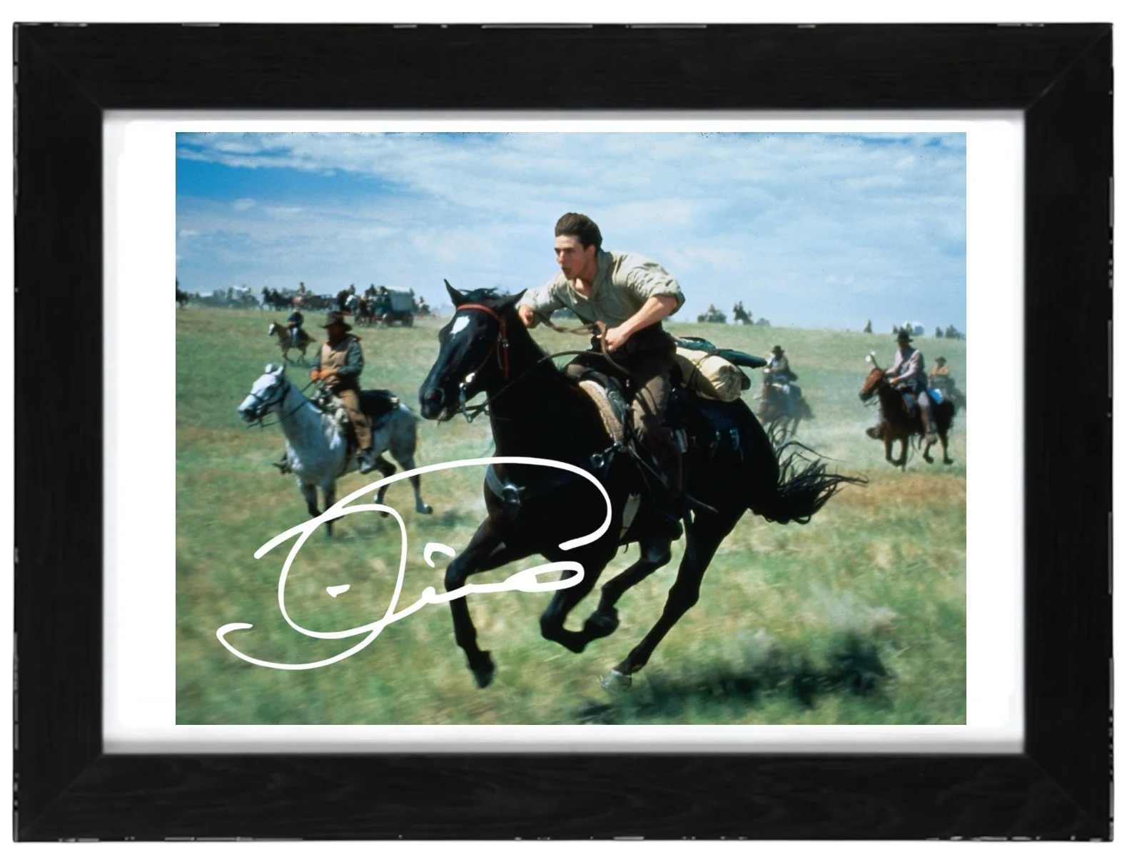Tom Cruise Signed Autograph PHOTO Pre Print / Framed Film Far and Away, image 2