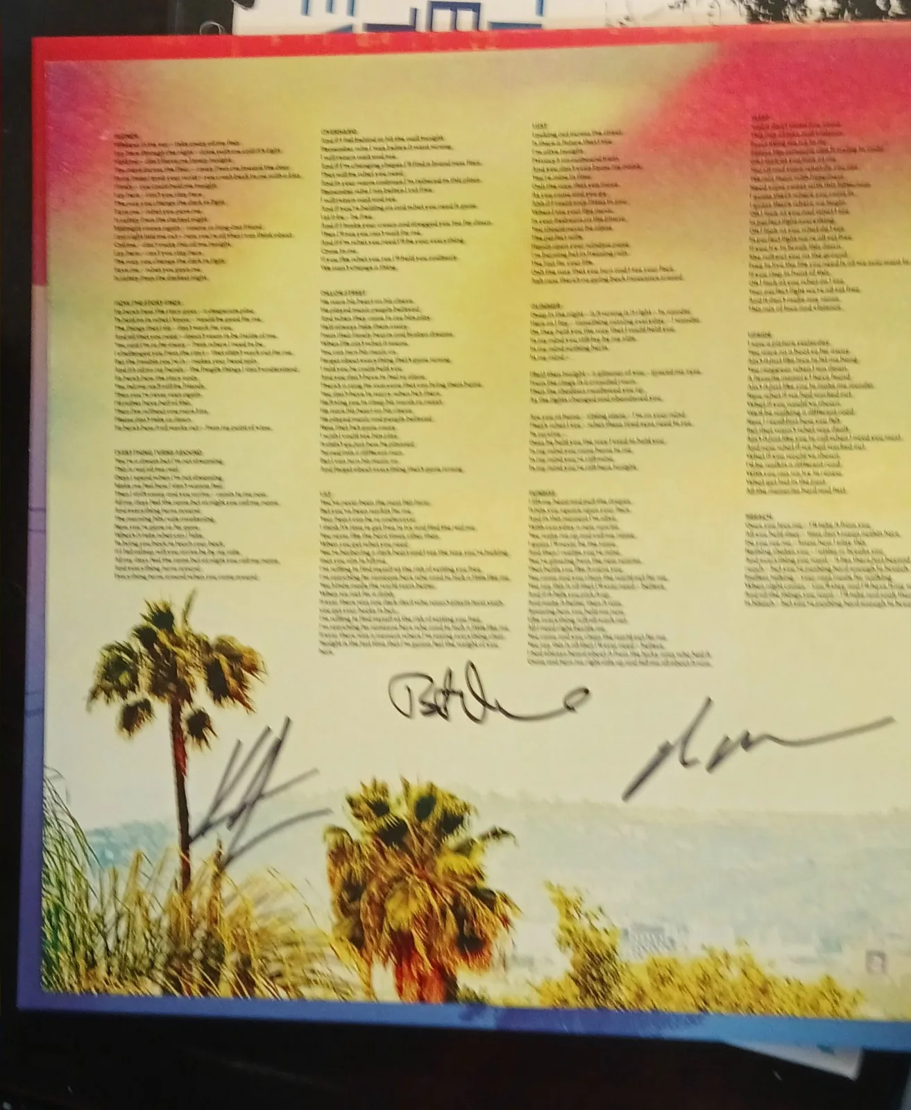Dogstar Signed Album Insert, image 2