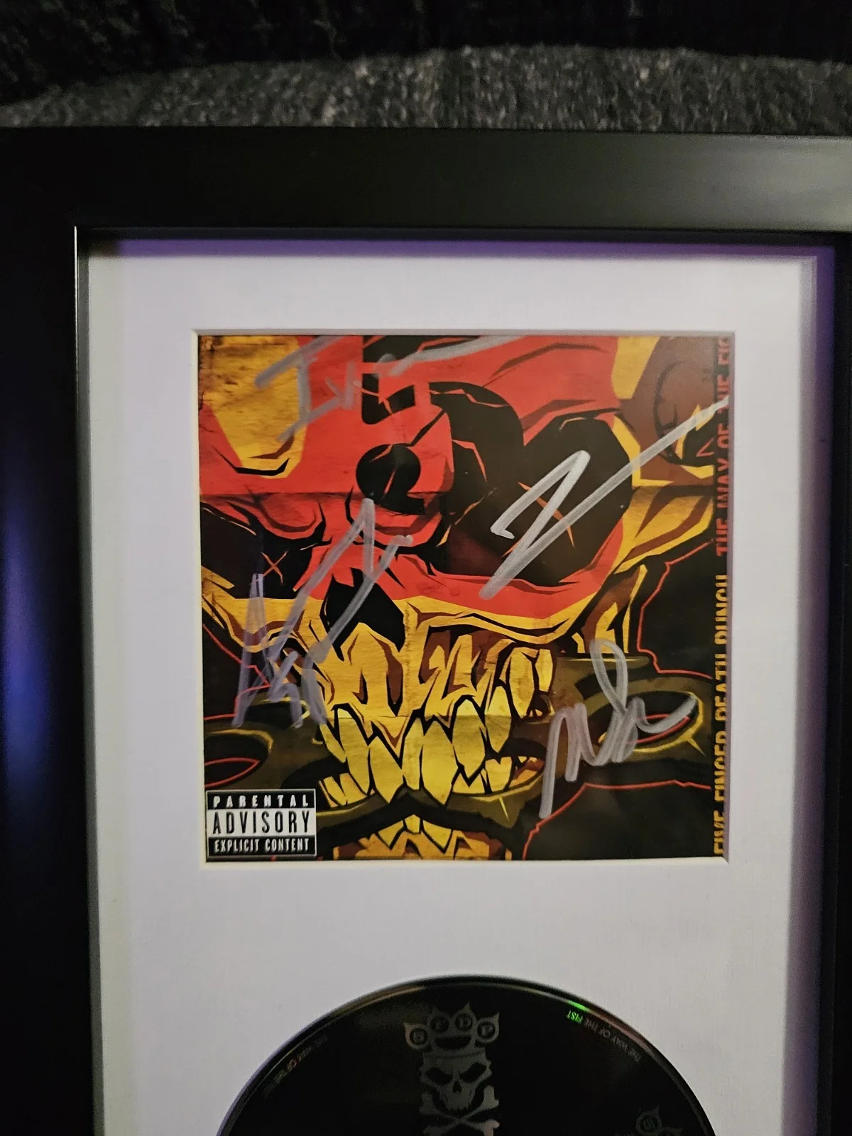 Five Finger Death Punch Way of the Fist CD & Signed Booklet Framed Display 5FDP, изображение 3
