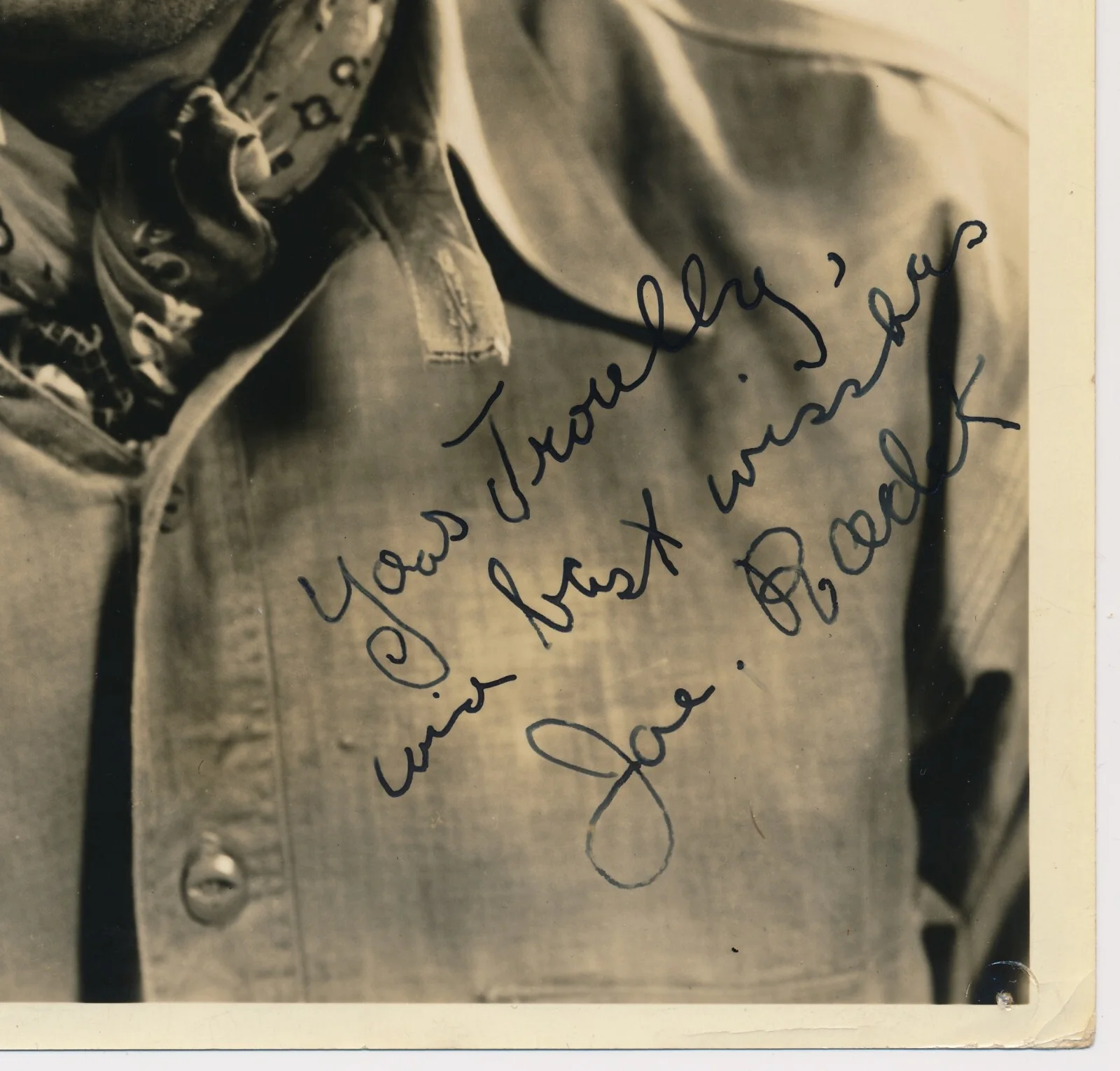Paul Muni — PAUL MUNI SIGNED INSCRIBED 1934 JOE RADEK BLACK FURY PHOTOGRAPH, изображение 4