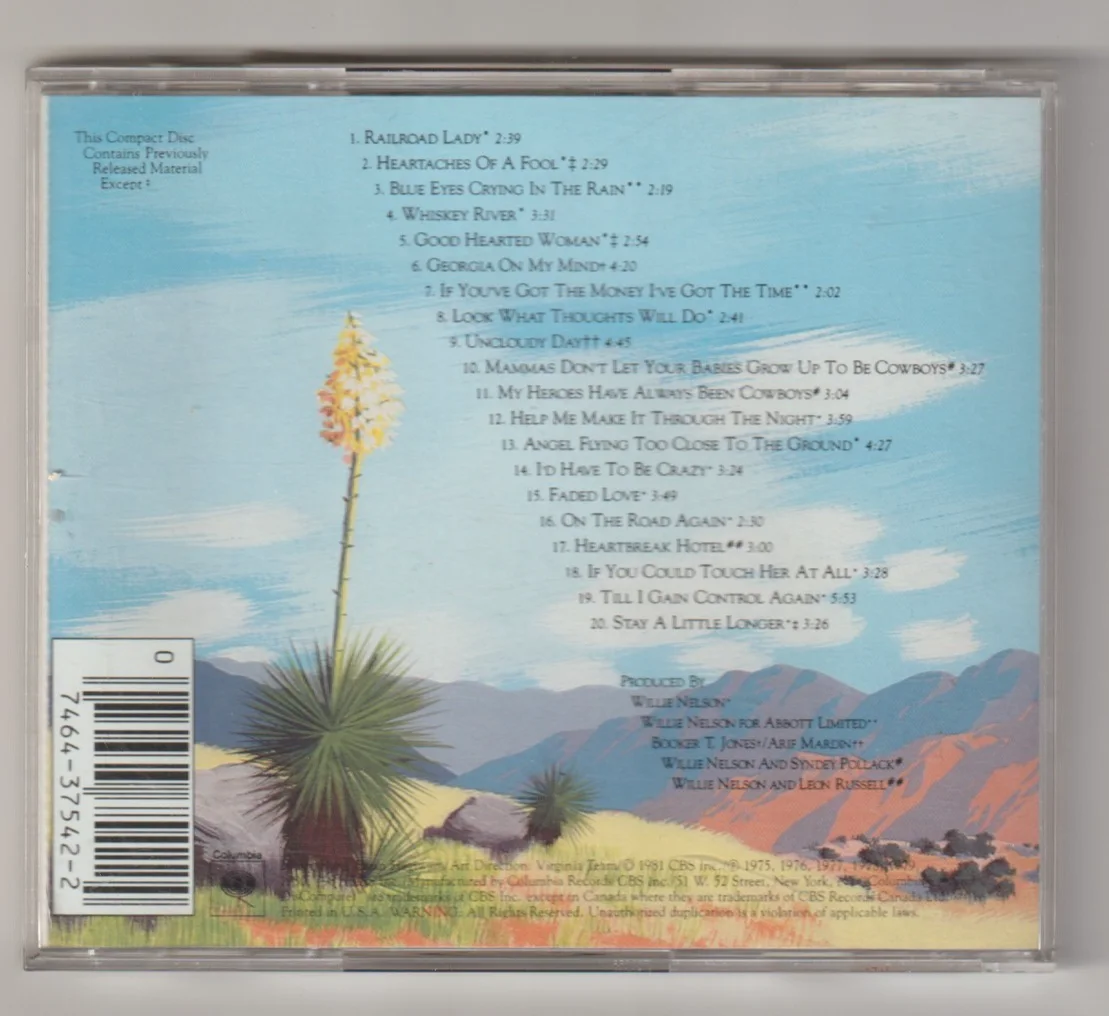 WILLIE WELSON — WILLIE NELSON Hand Signed In Person GREATEST HITS (& SOME THAT WILL BE) CD-PHOTO, изображение 3