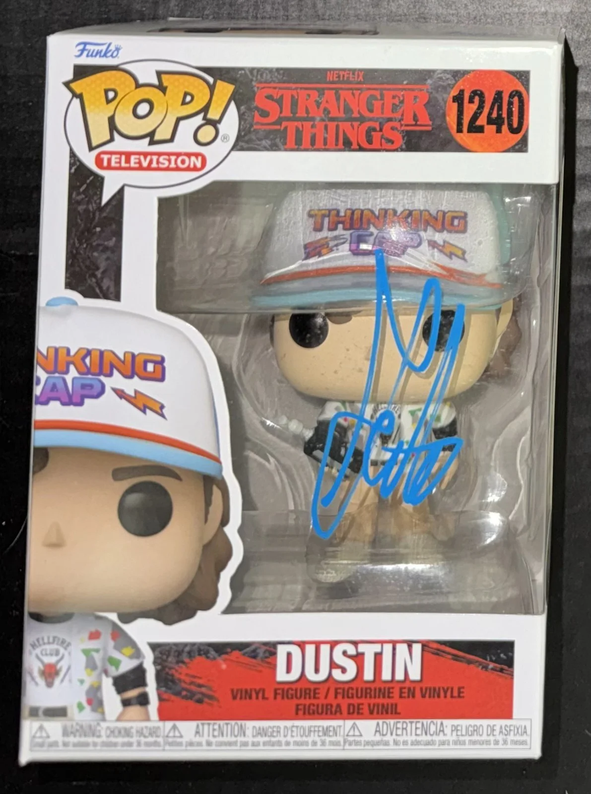 Gaten Matarazzo — Gaten Matarazzo "Dustin in Stranger Things" Signed Funko Pop #1240 - Beckett