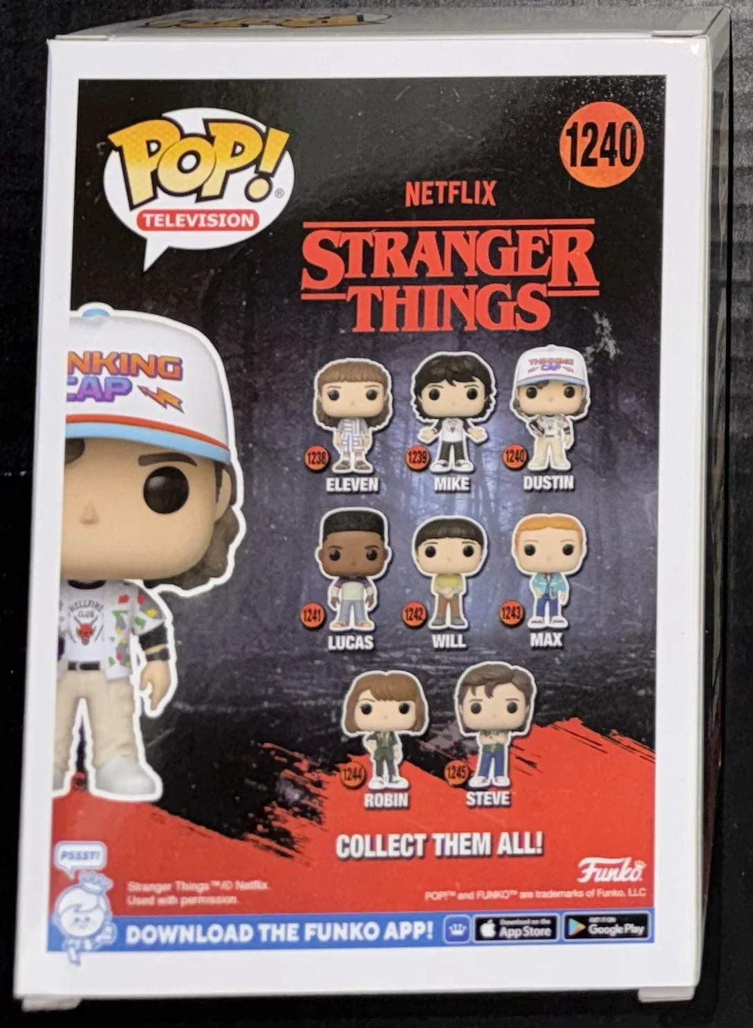 Gaten Matarazzo — Gaten Matarazzo "Dustin in Stranger Things" Signed Funko Pop #1240 - Beckett, изображение 3