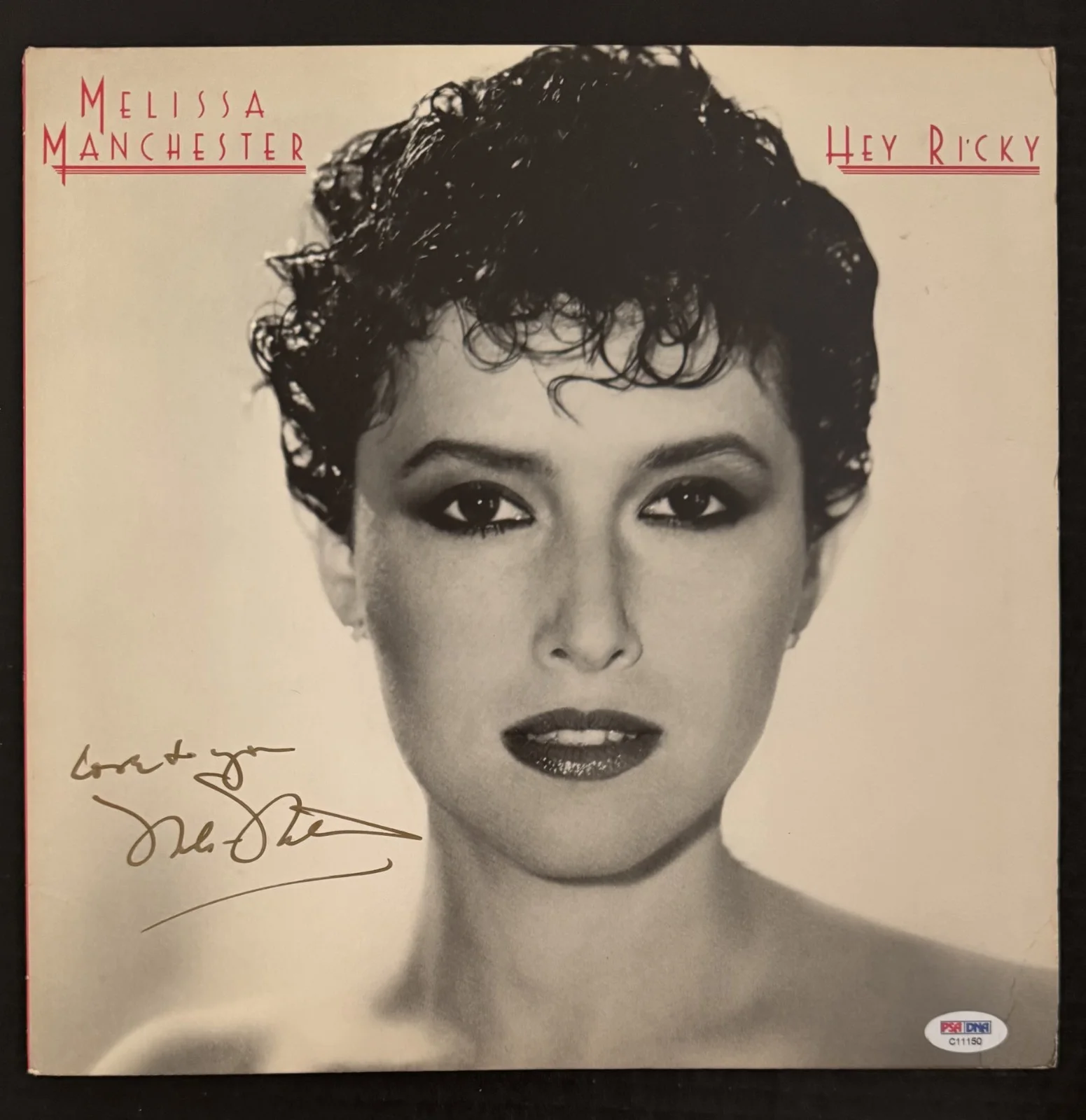 2 - Melissa Manchester Signed Auto Record Covers "Singin' & Hey Ricky" Both PSA, image 4
