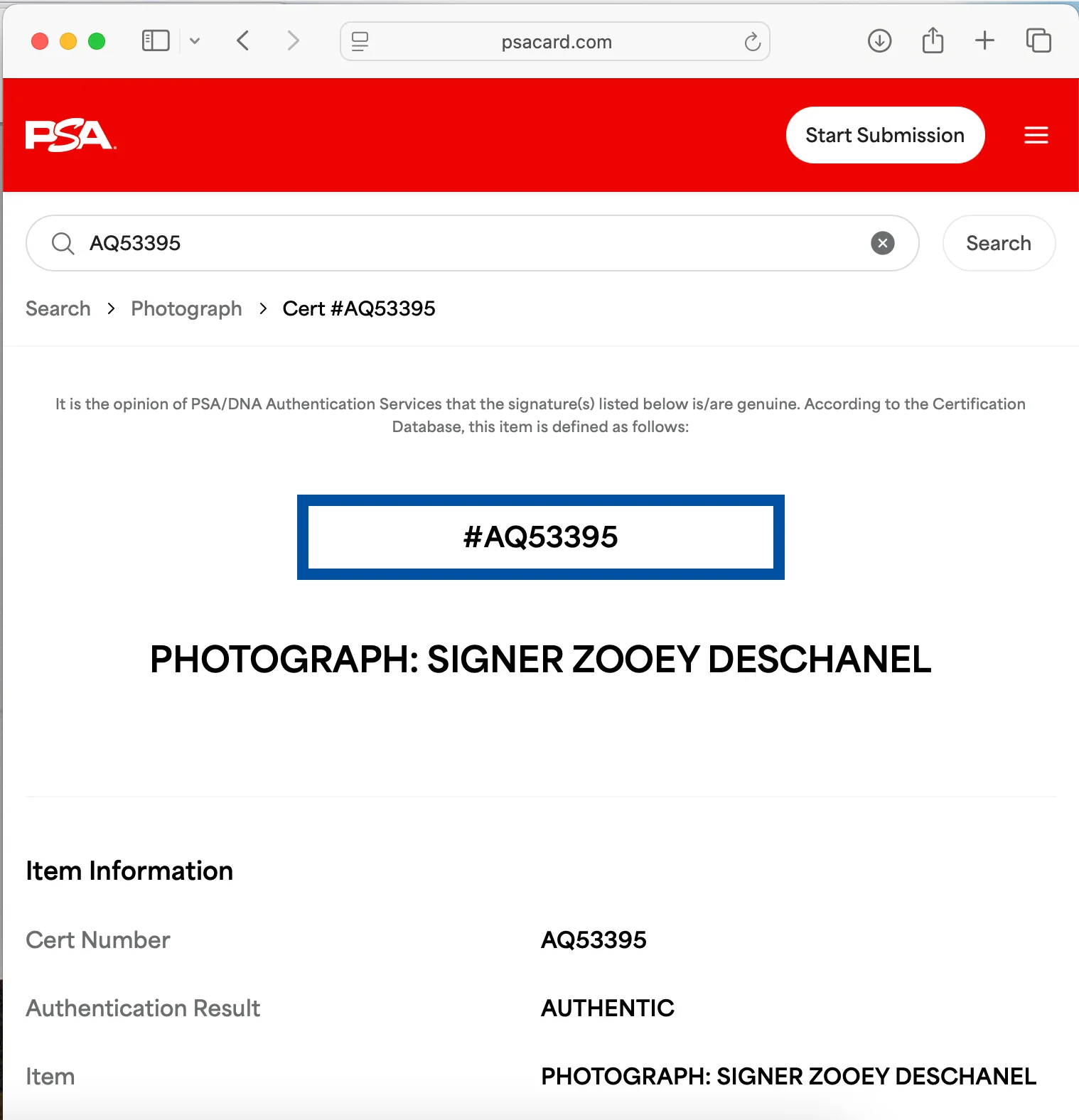 Zooey Deschanel — ZOOEY DESCHANEL SIGNED 8x10 PHOTO PSA DNA AUTOGRAPH PHOTOSHOOT BLACK DRESS, изображение 3