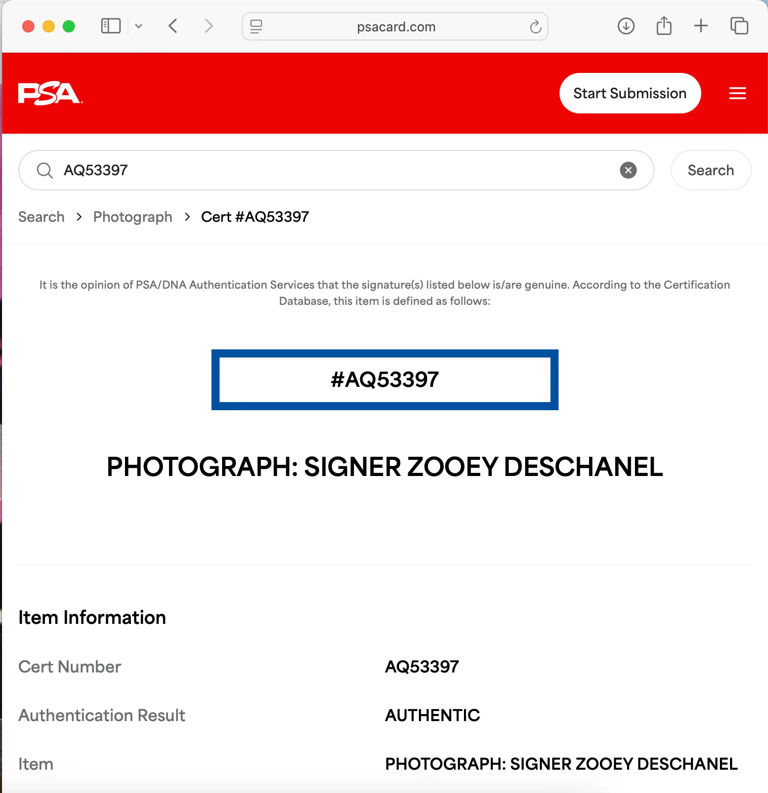 Zooey Deschanel — ZOOEY DESCHANEL SIGNED 8x10 PHOTO PSA DNA AUTOGRAPH PHOTOSHOOT PURPLE DRESS, изображение 3