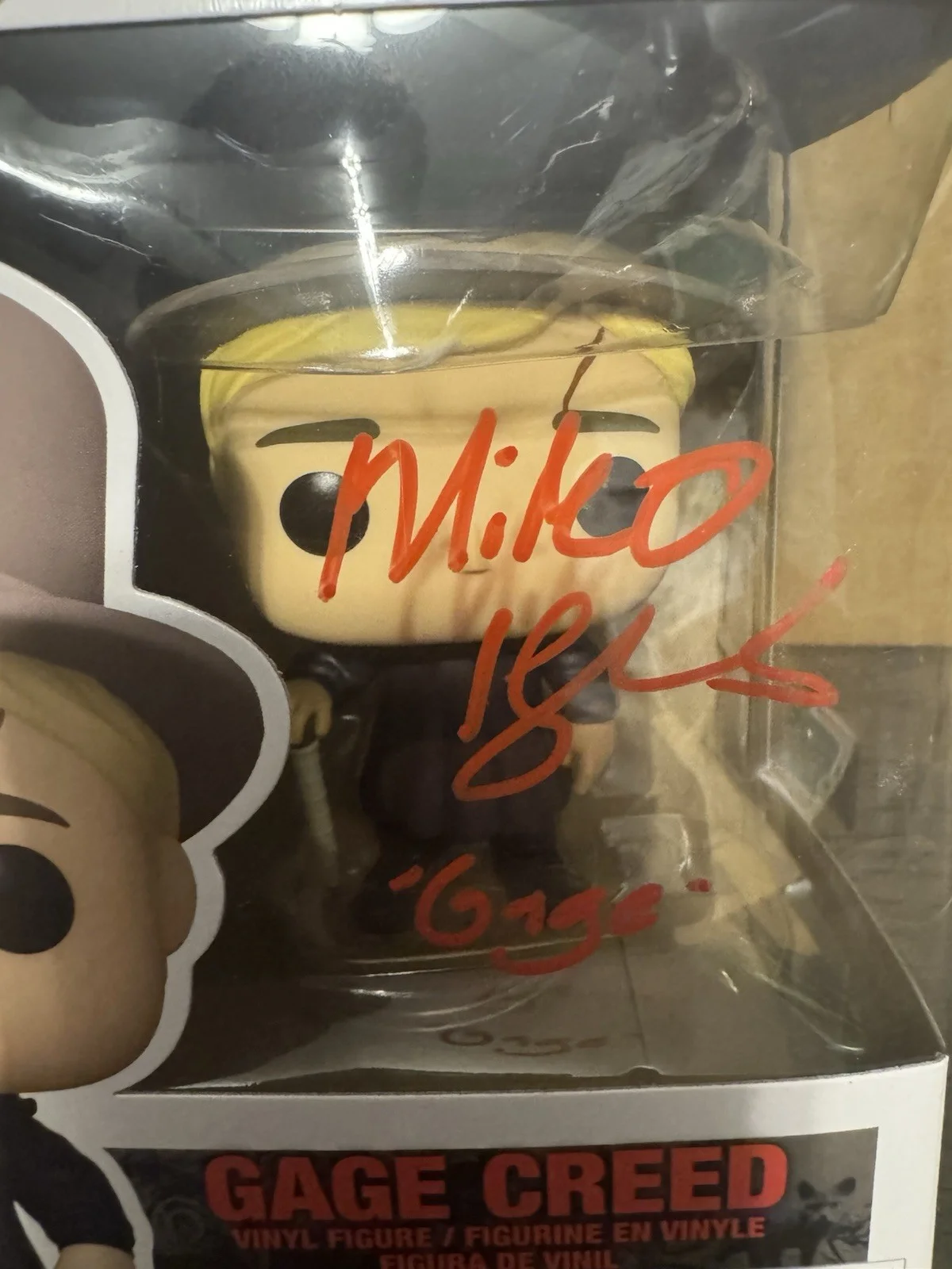 Miko Hughes — Signed Miko Hughes Gage Creed Funko Pop Pet Sematary OCCM Authentication, image 2