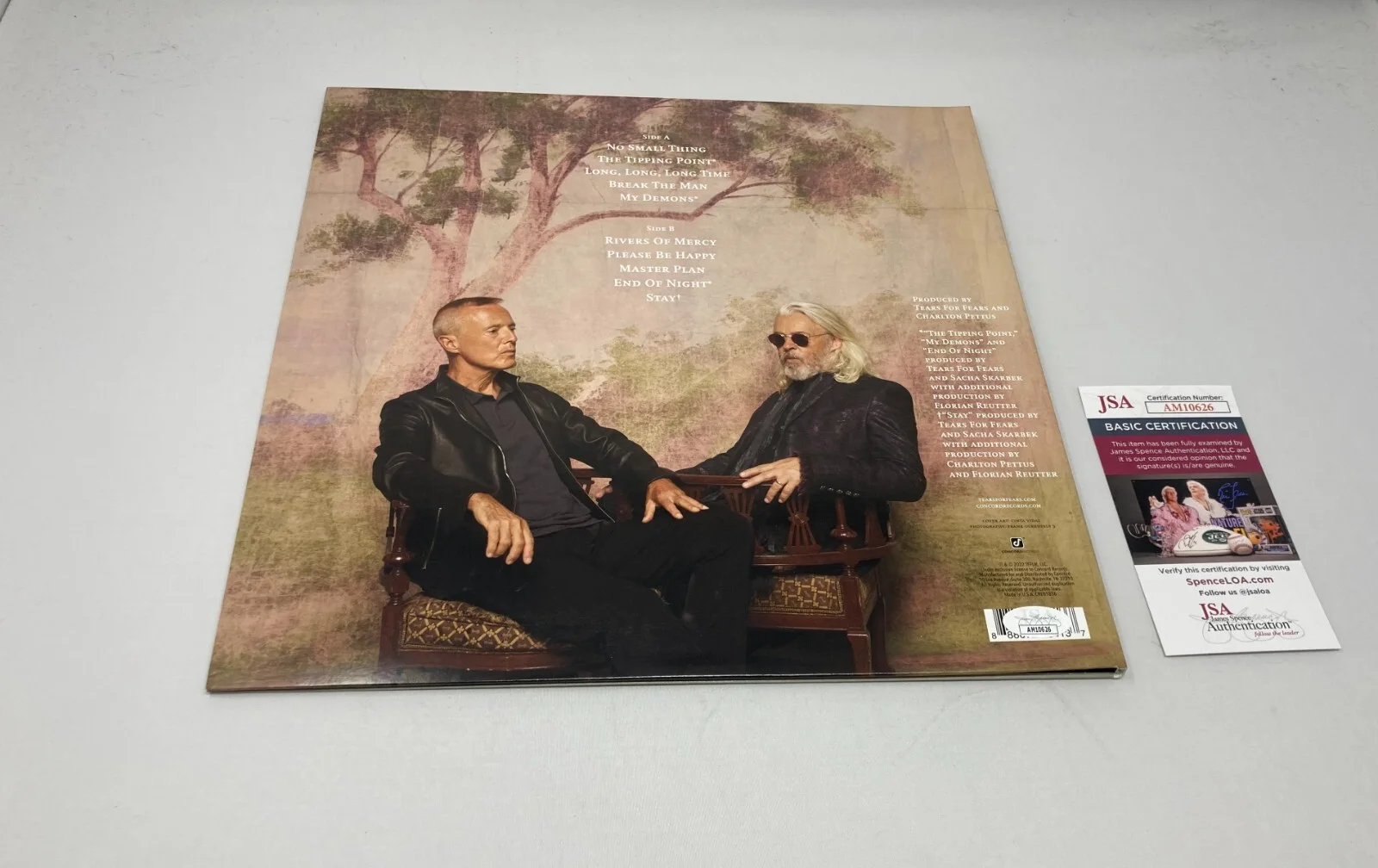 Tears For Fears signed The Tipping Point Album JSA COA (Roland & Curt Smith), изображение 2