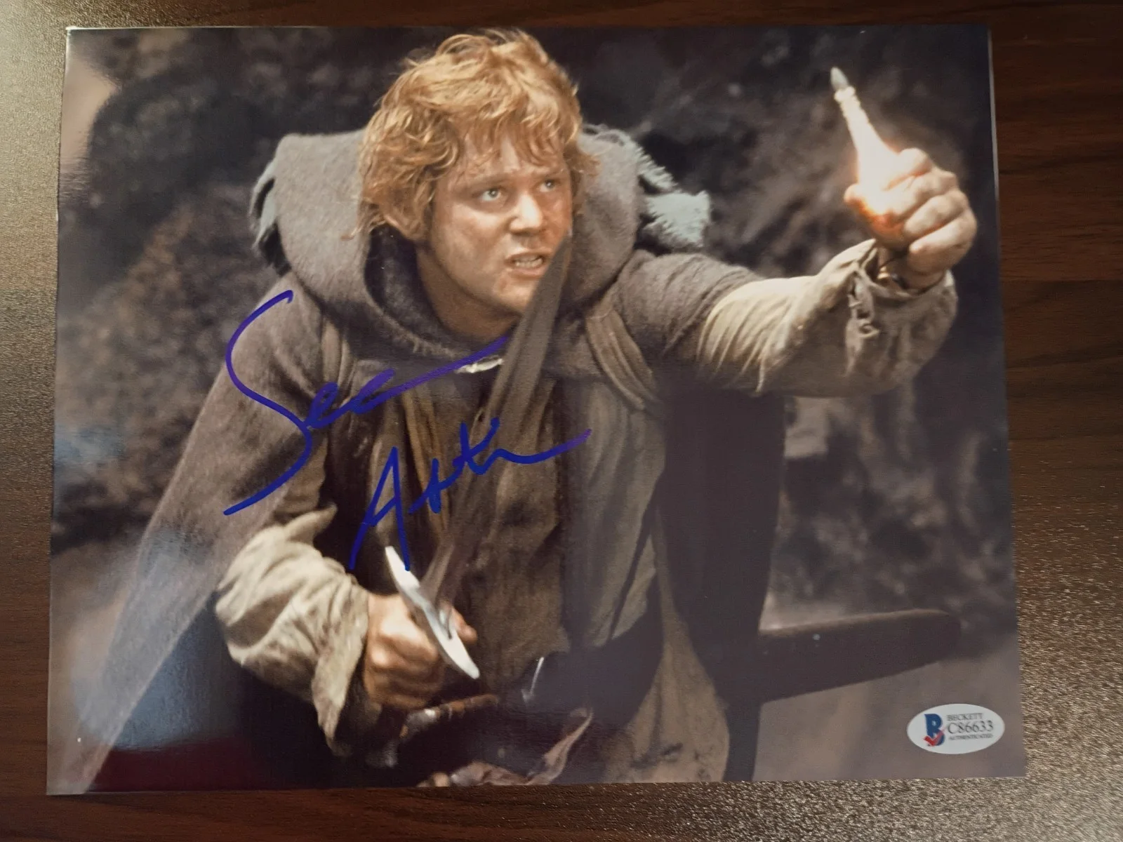 Sean Astin — SEAN ASTIN Autographed Signed 8x10 LORD OF THE RINGS Photo..BAS Beckett