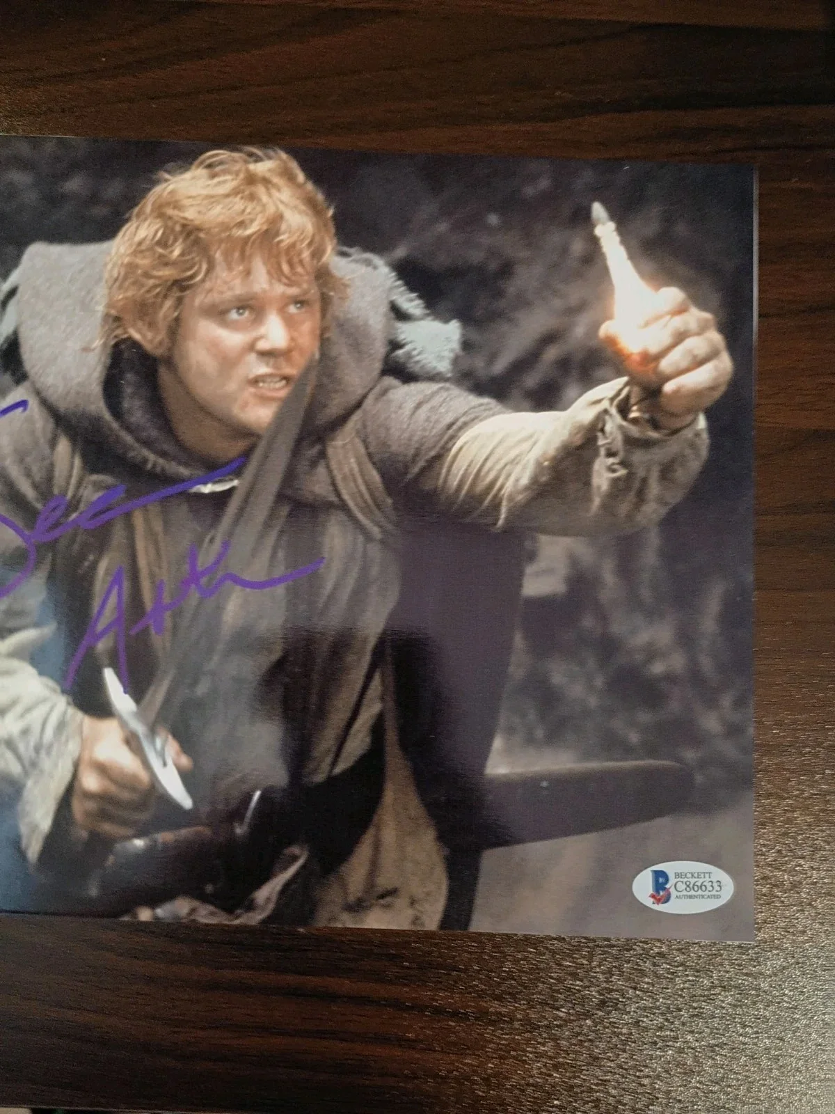 Sean Astin — SEAN ASTIN Autographed Signed 8x10 LORD OF THE RINGS Photo..BAS Beckett, изображение 5