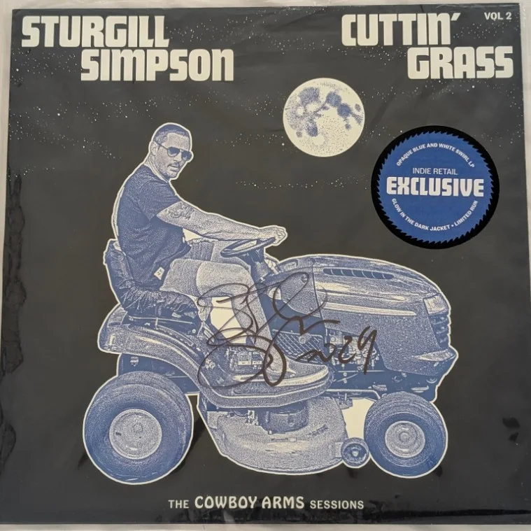 STURGILL SIMPSON signed RECORD Lp Cuttin Grass Vol 2 Indie exclusive JSA Coa, image 4