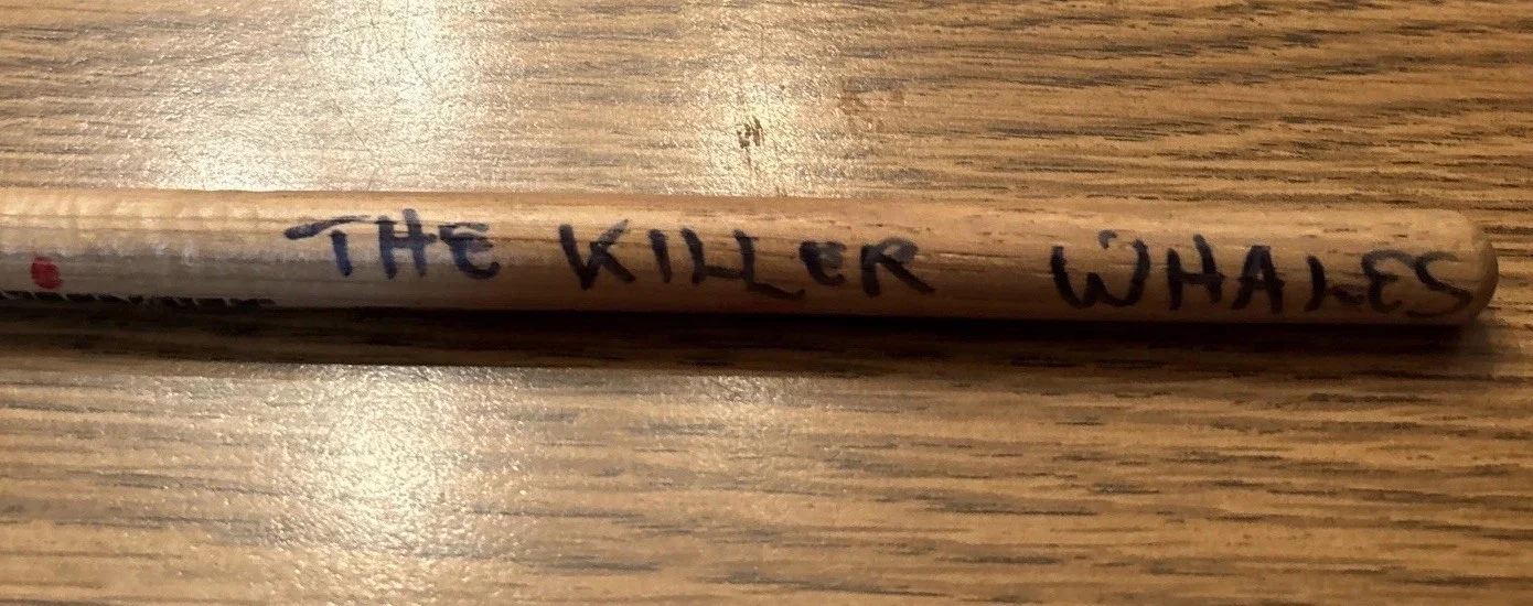Vintage Killer Whales Band Vic Firth Drumstick Signed Autograph By Murphy Pitts, image 5