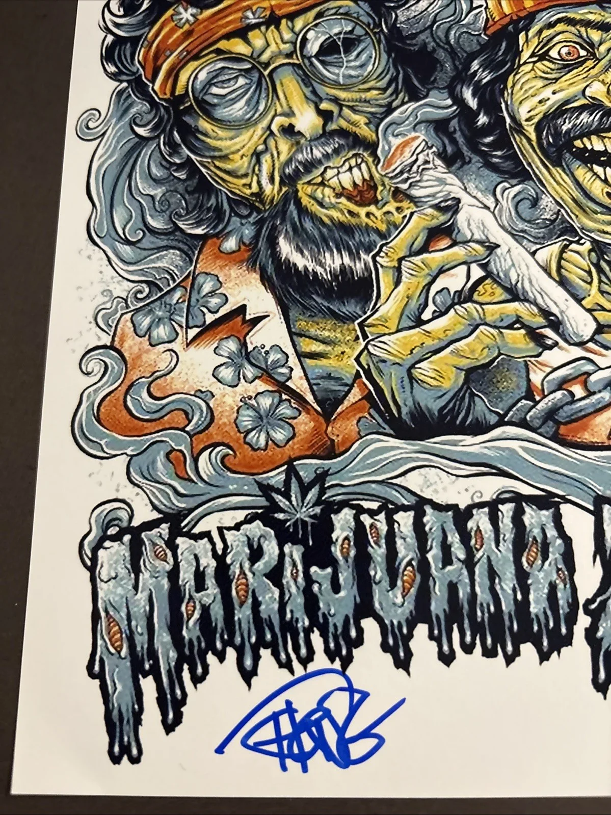 Cheech, Chong — Cheech and Chong Autographed Signed 8x10 Photo - Marijuana Zombie - JSA, изображение 4