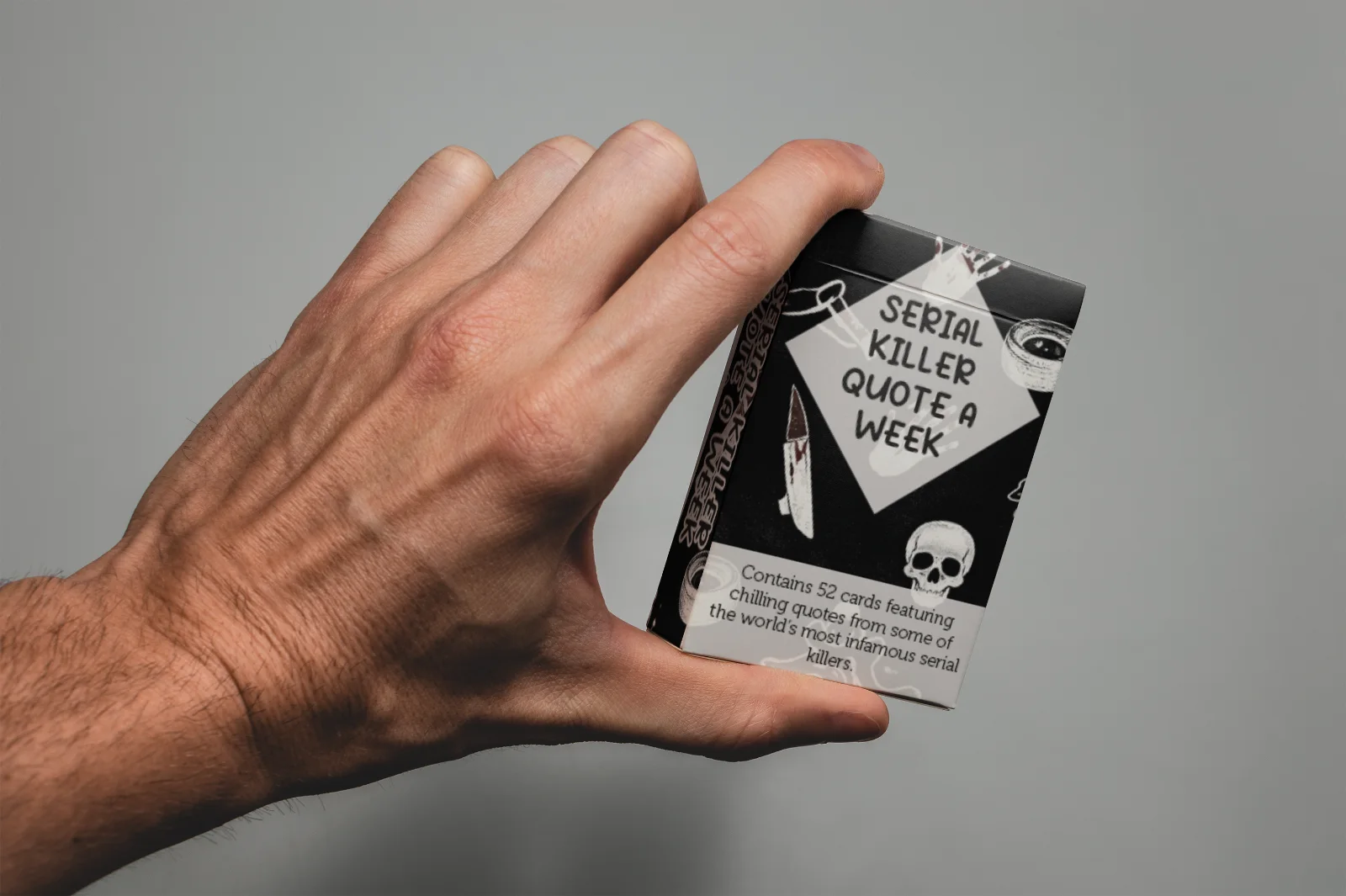 Serial Killer Quote A Week Cards – 52 True Crime Dark Quote Deck Gift, изображение 3