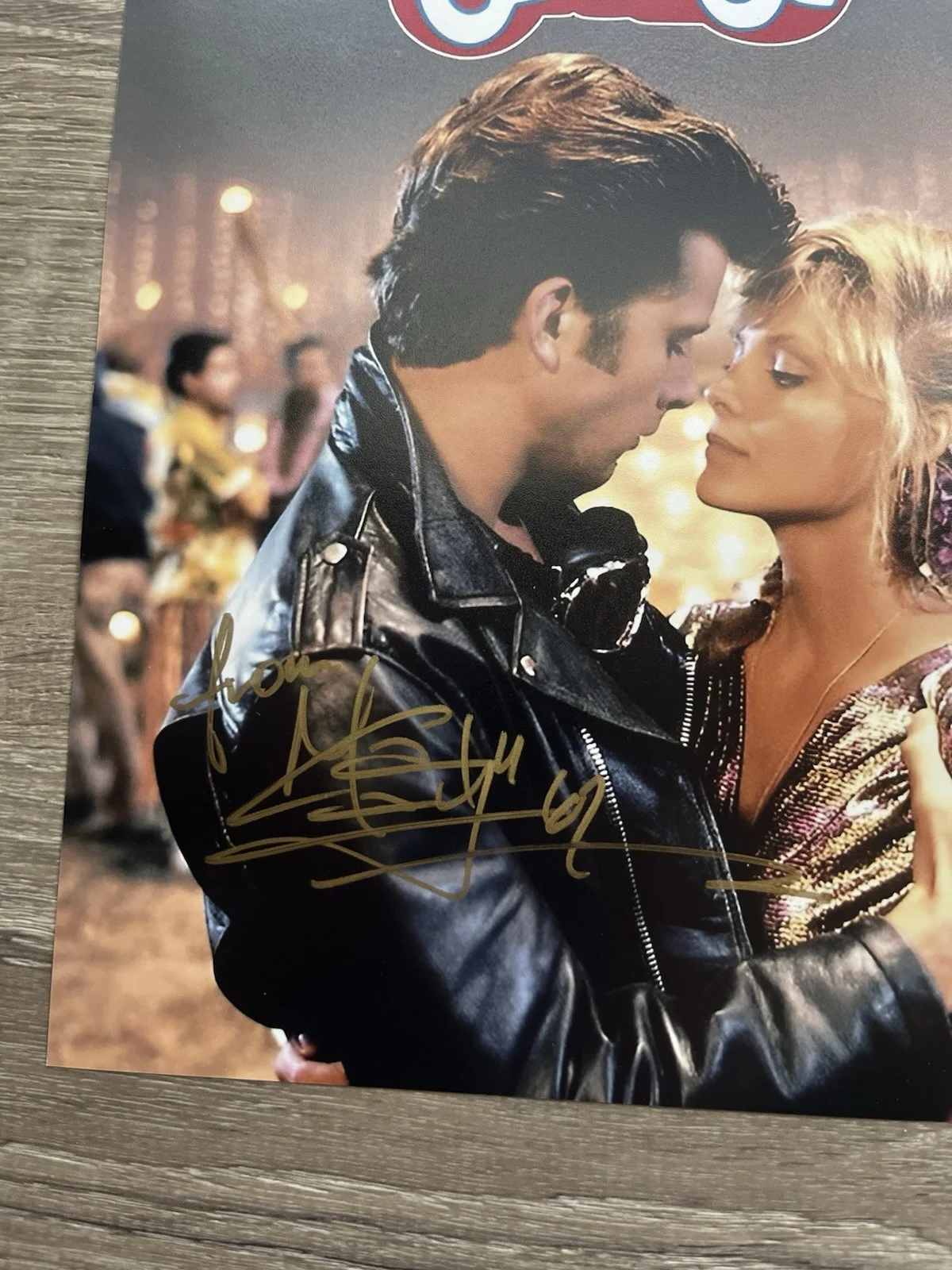 Maxwell Caulfield — Maxwell Caulfield Signed Michael Carrington 8x10 Photo Beckett COA Grease 2, изображение 3