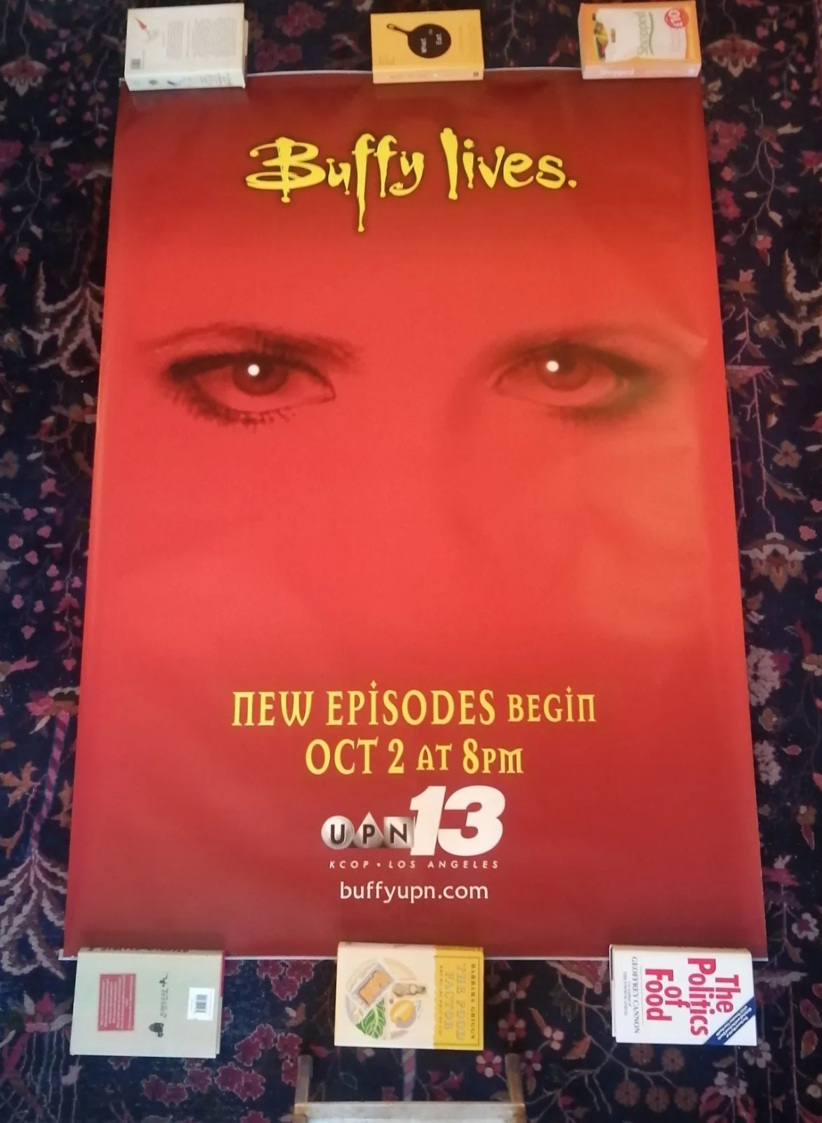 ULTRA RARE Original Vintage Buffy The Vampire Slayer S6 LA Bus Stop Poster 2001, изображение 3