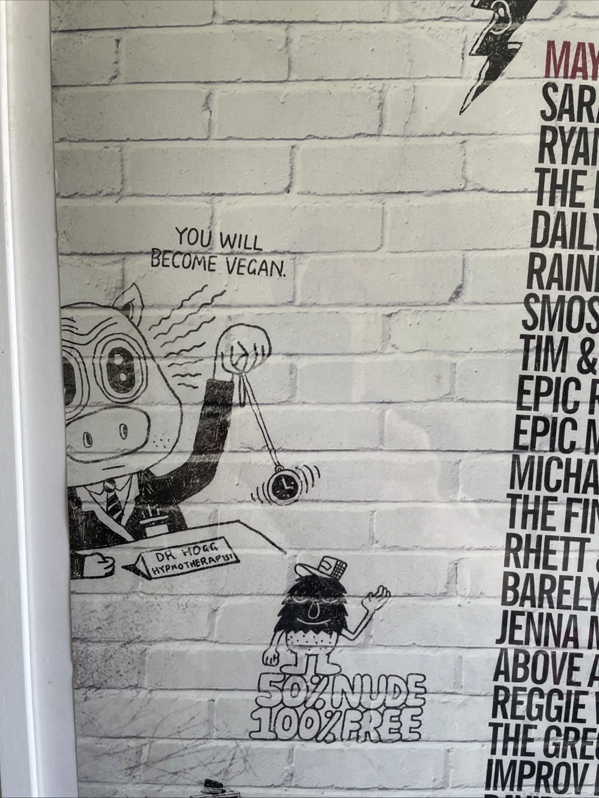 YouTube Comedy Week Poster 2013 David Mitchell Sarah Silverman Reggie Watts, image 3