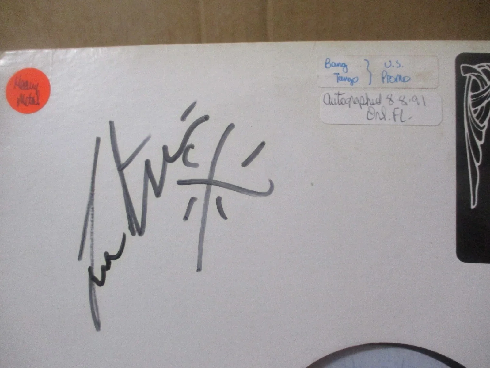 BANG TANGO AUTHENTIC SIGNED/AUTOGRAPHED PROMO VINYL 12" RECORD--JOE LESTE + 1, image 3
