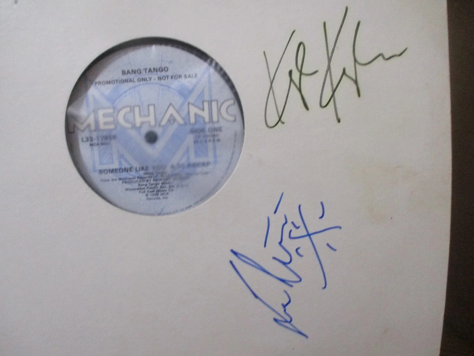 BANG TANGO AUTHENTIC SIGNED/AUTOGRAPHED PROMO VINYL 12" RECORD--JOE LESTE + 1, image 4