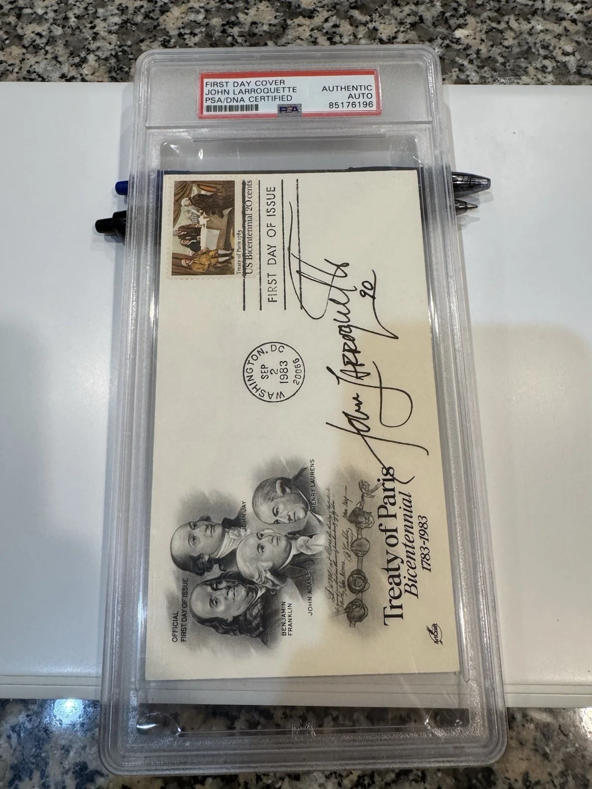 John Larroquette — First Day Cover John Larroquette Autographed PSA Authentic PSA/DNA Certified, image 2
