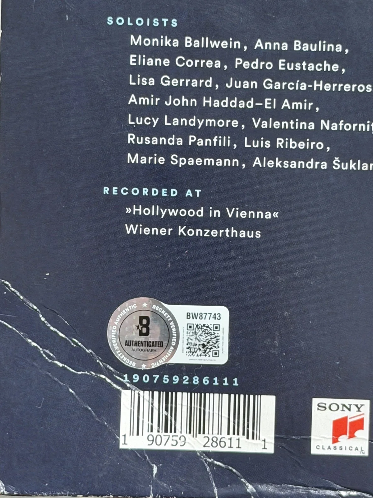 HANS ZIMMER SIGNED THE WORLD OF HANS INTERSTELLAR VINYL COMPOSER BECKETT BAS COA, изображение 3