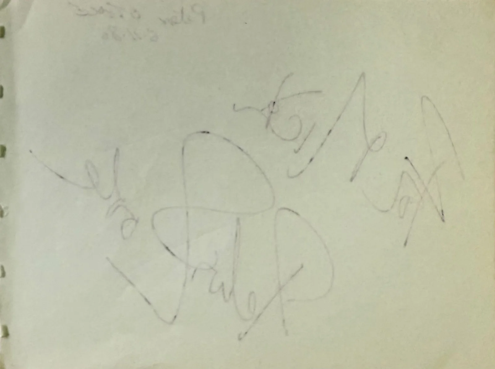 Peter O'Toole — PETER O'TOOLE Signed Autographed 4" x 5" ALBUM PAGE Lawrence of Arabia PHANTOMS, изображение 2