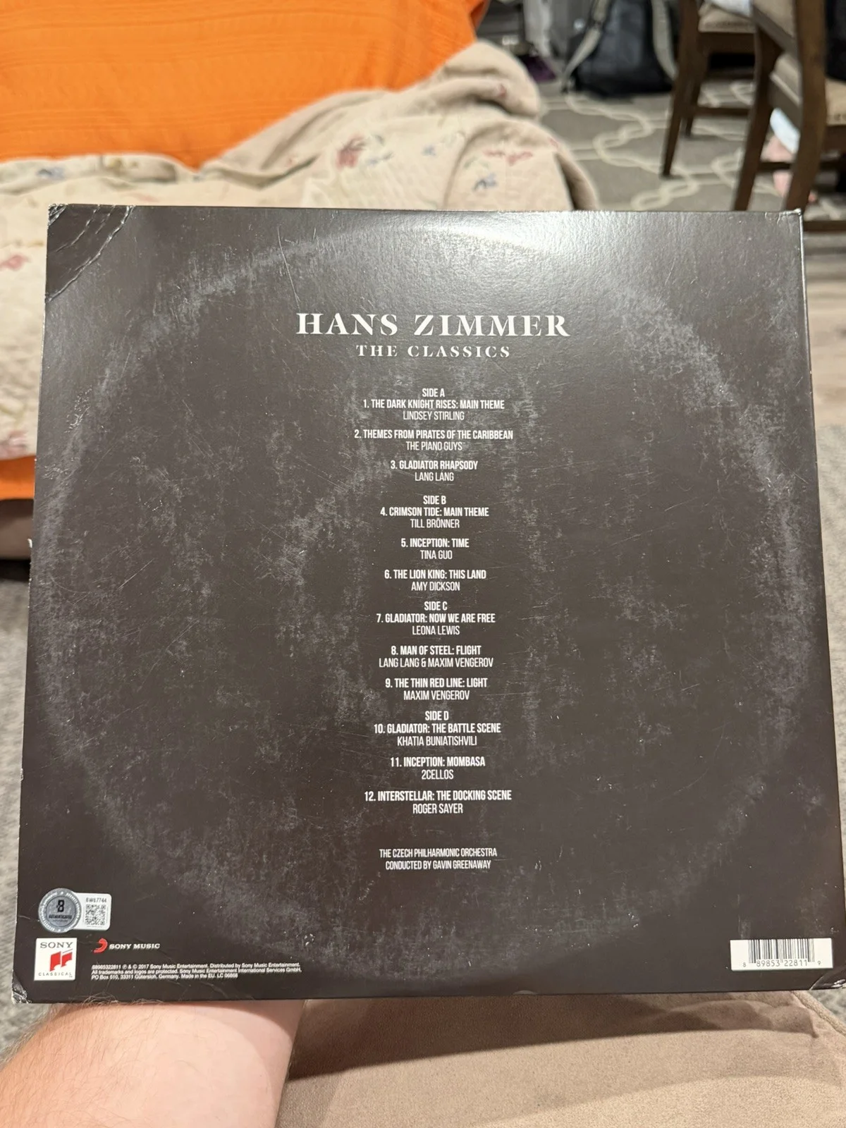 HANS ZIMMER SIGNED THE CLASSICS INTERSTELLAR VINYL COMPOSER BECKETT BAS COA, image 2