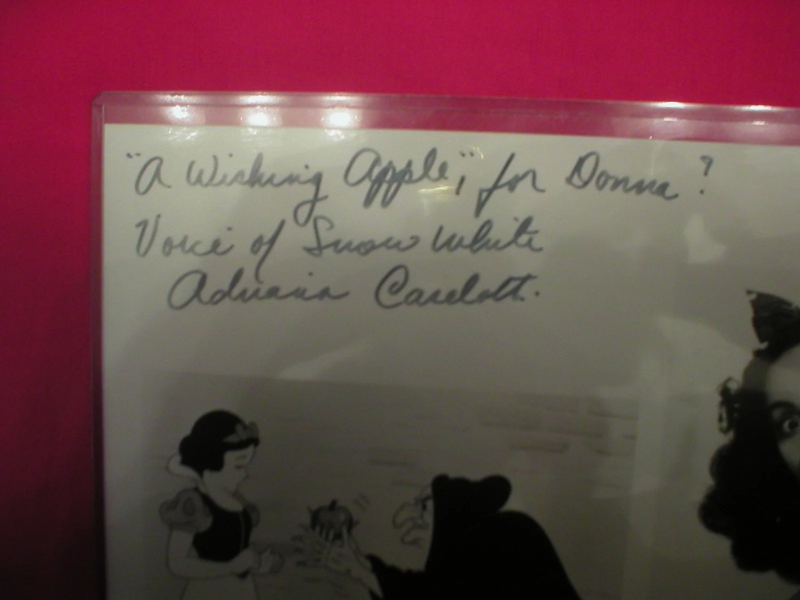 Adriana Caslotti — DISNEY'S ADRIANA CASLOTTI 1937 "SNOW WHITE" VOICE ACTOR SIGNED, INSCRIBED PHOTO, изображение 2