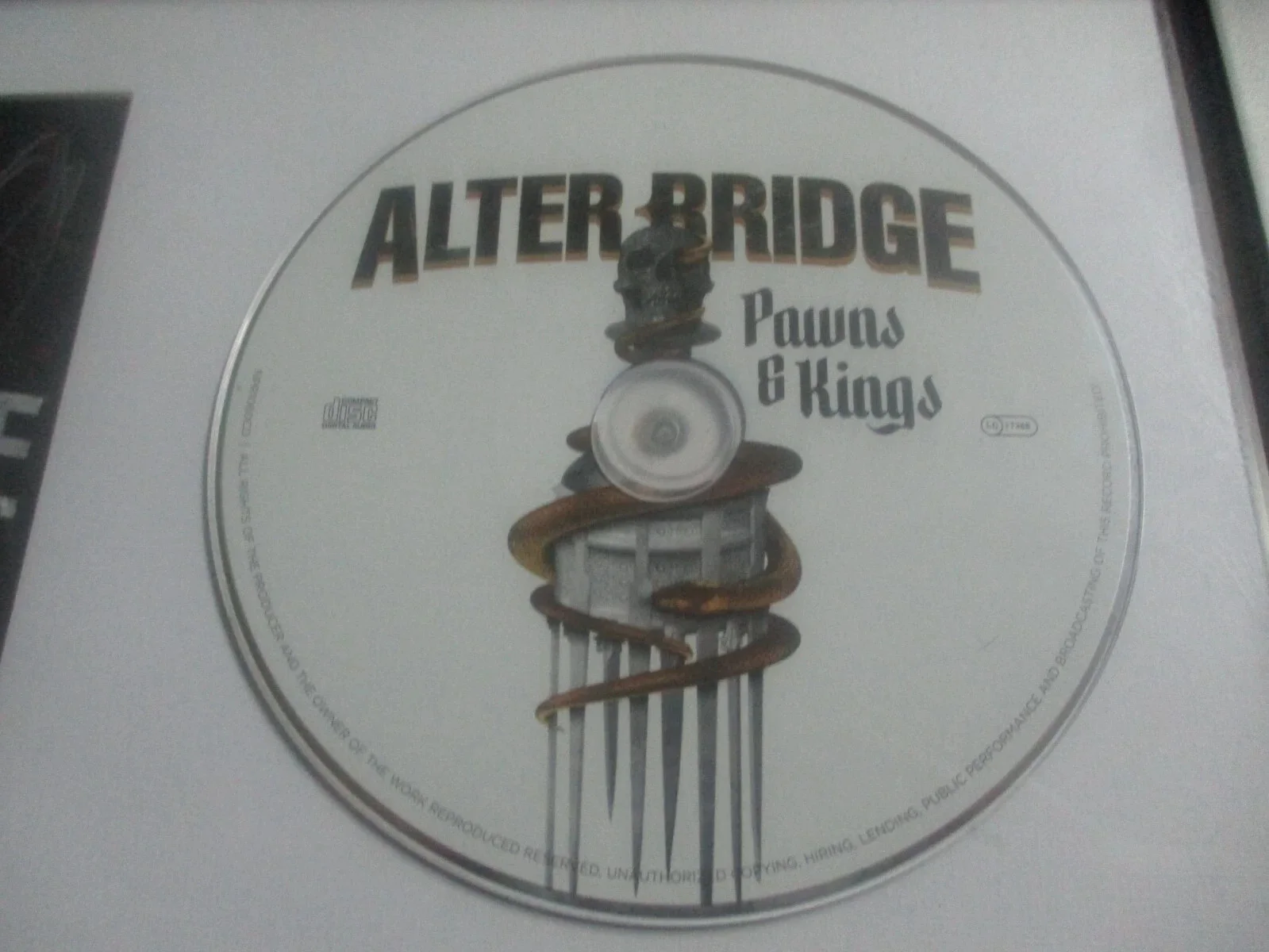 ALTER BRIDGE AUTHENTIC AUTOGRAPHED/SIGNED FRAMED CD INSERT CARD BY ENTIRE BAND, image 4