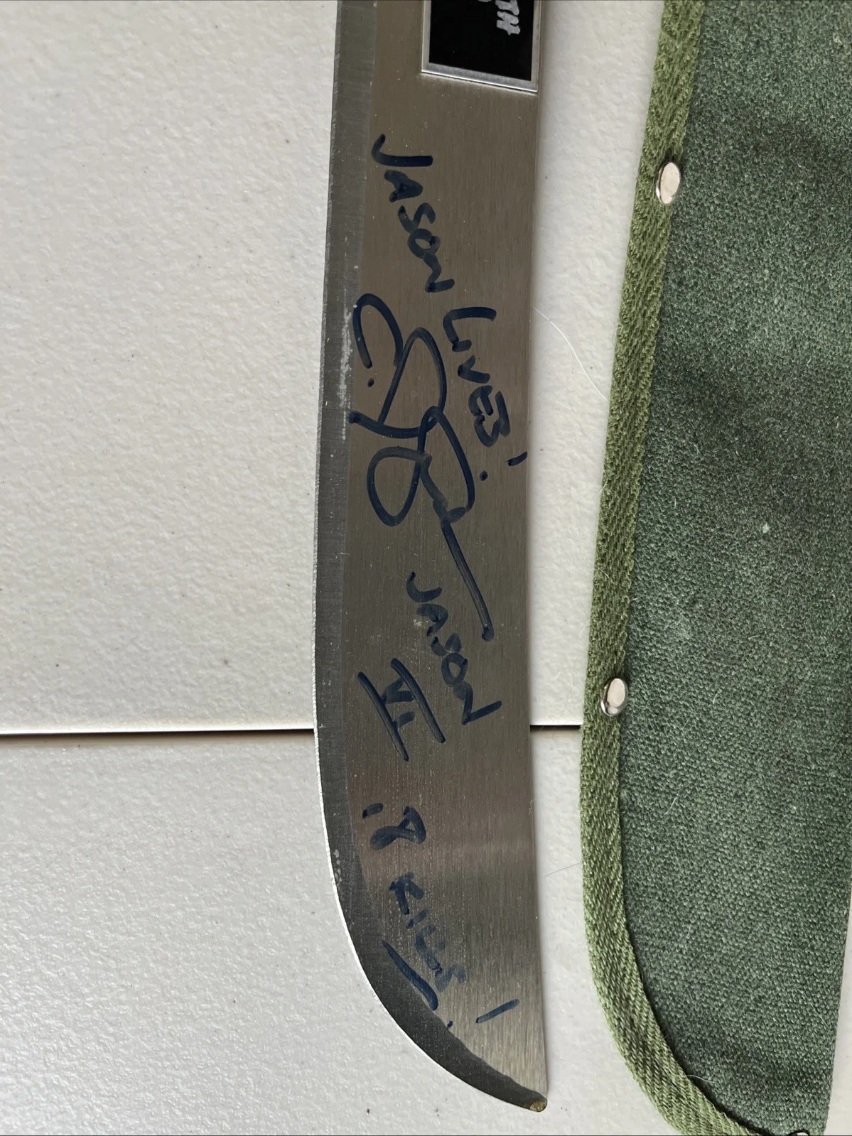 Machete 16 Inch Friday The 13Th Signed By Cj Graham Horror, image 3