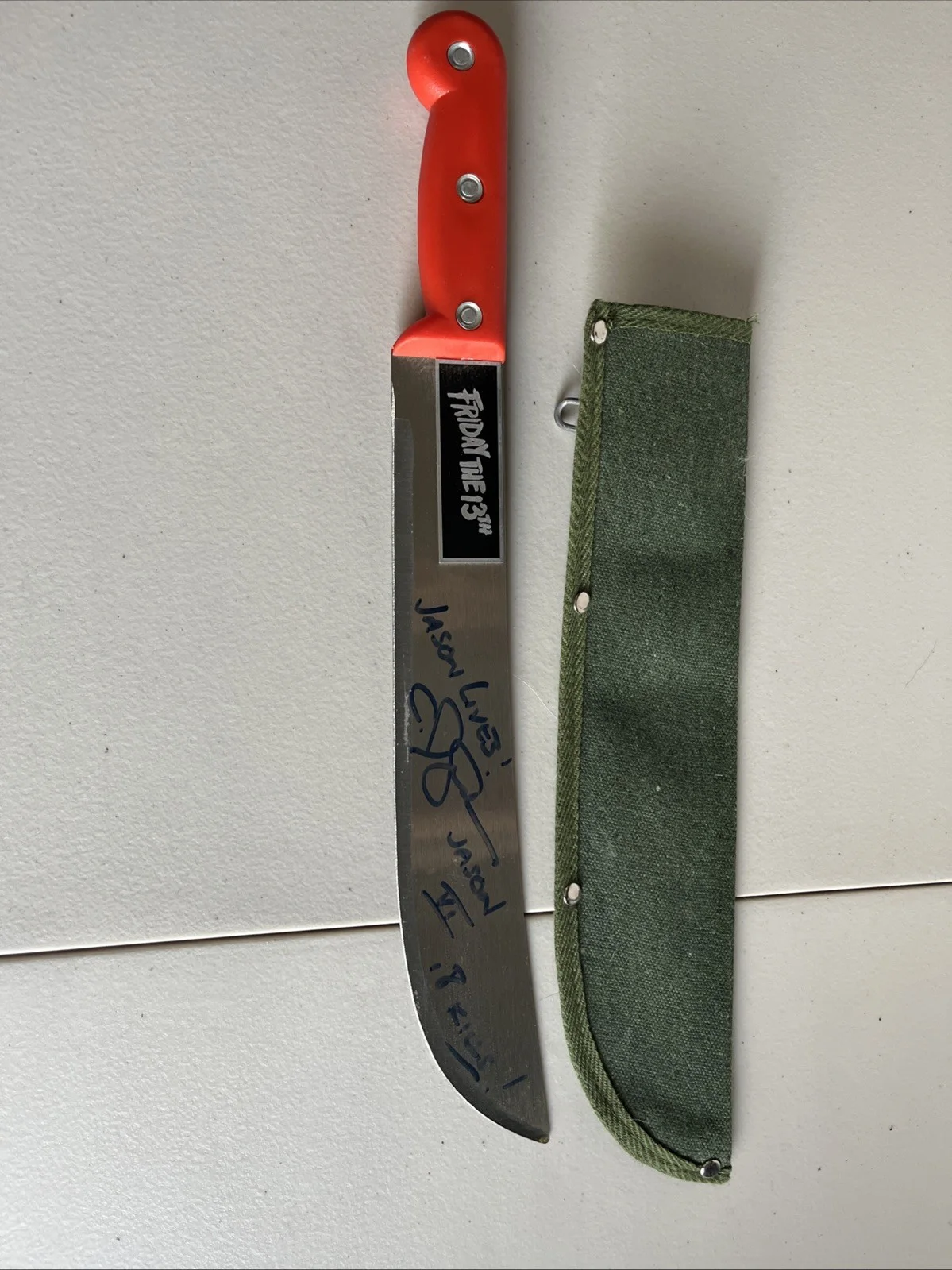 Machete 16 Inch Friday The 13Th Signed By Cj Graham Horror, image 4