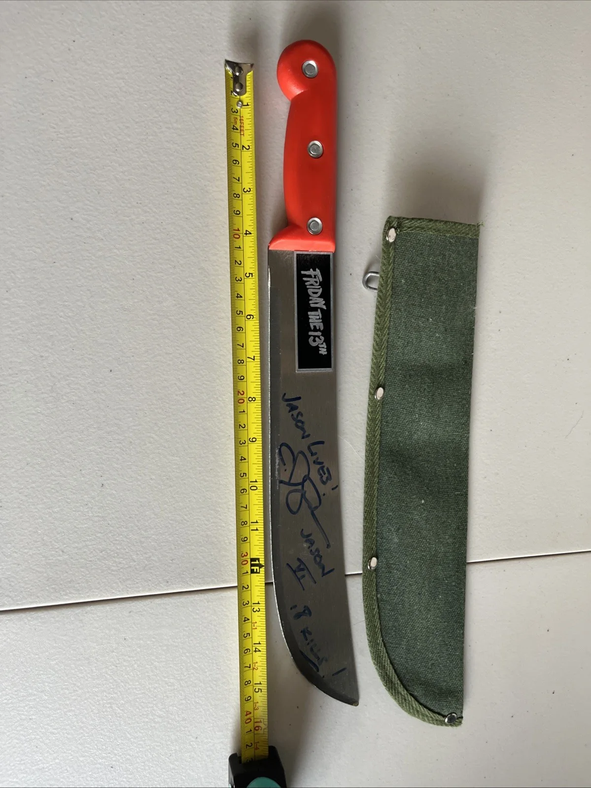 Machete 16 Inch Friday The 13Th Signed By Cj Graham Horror, image 5
