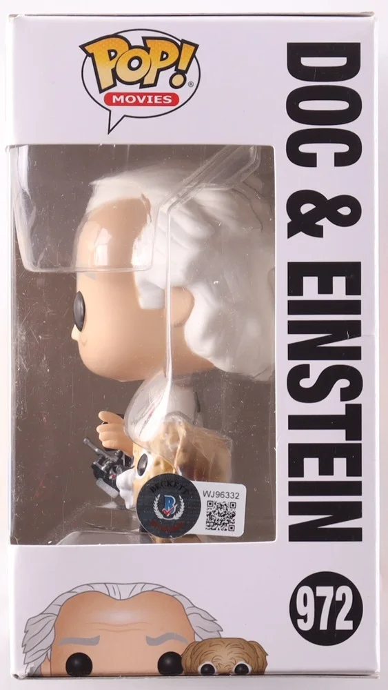 Christopher Lloyd Signed "Back to the Future" #972 Doc & Einstein Funko Pop! COA, image 2