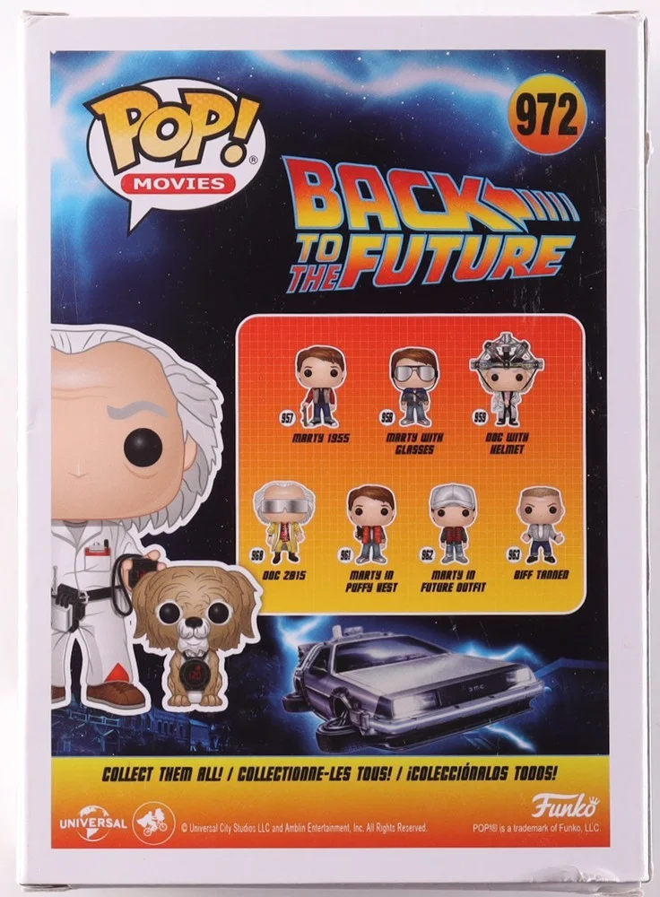 Christopher Lloyd Signed "Back to the Future" #972 Doc & Einstein Funko Pop! COA, image 3