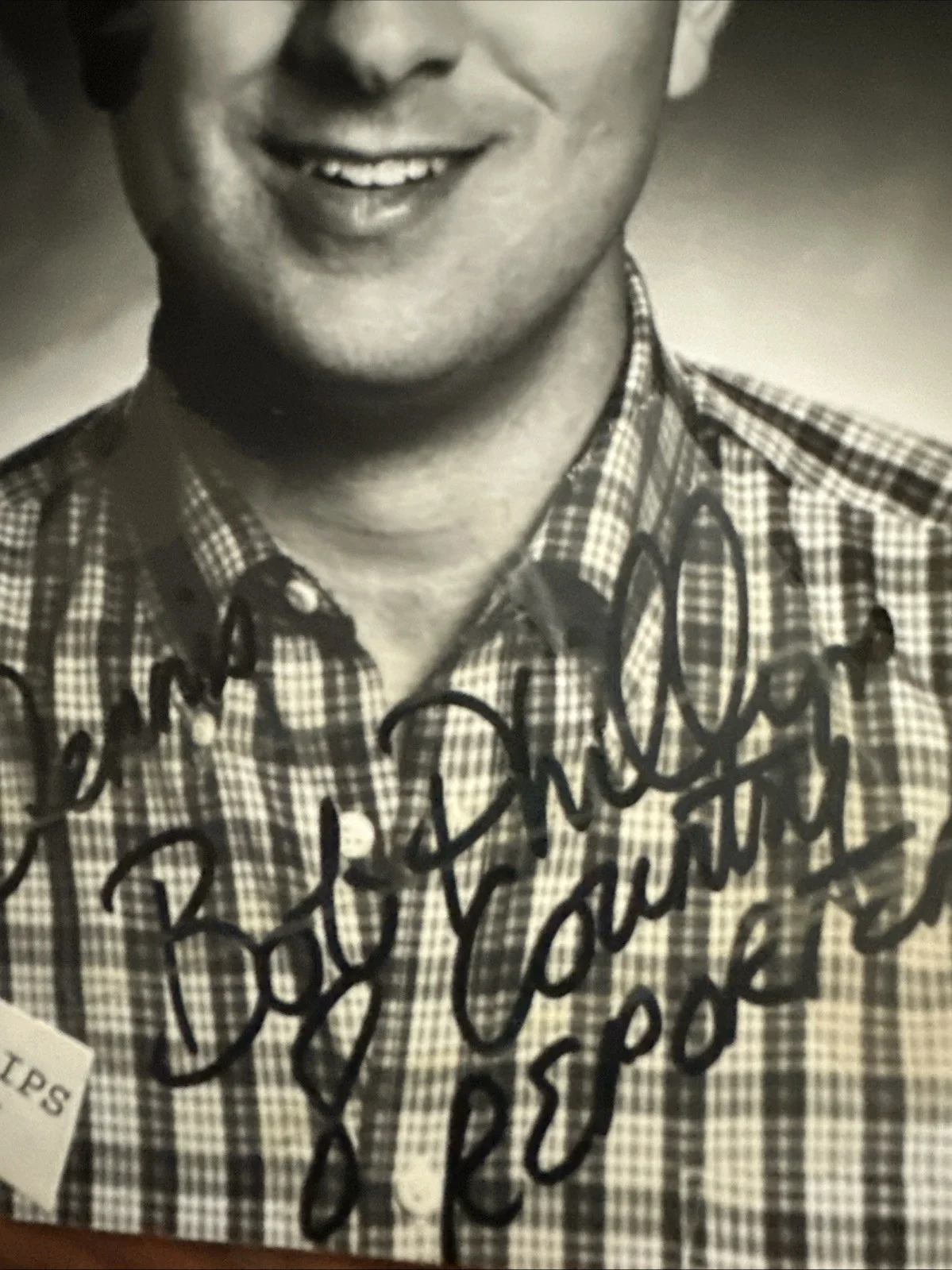 Autographed Photo Of BOB PHILLIPS Host Of TV’s Country Reporter, изображение 2