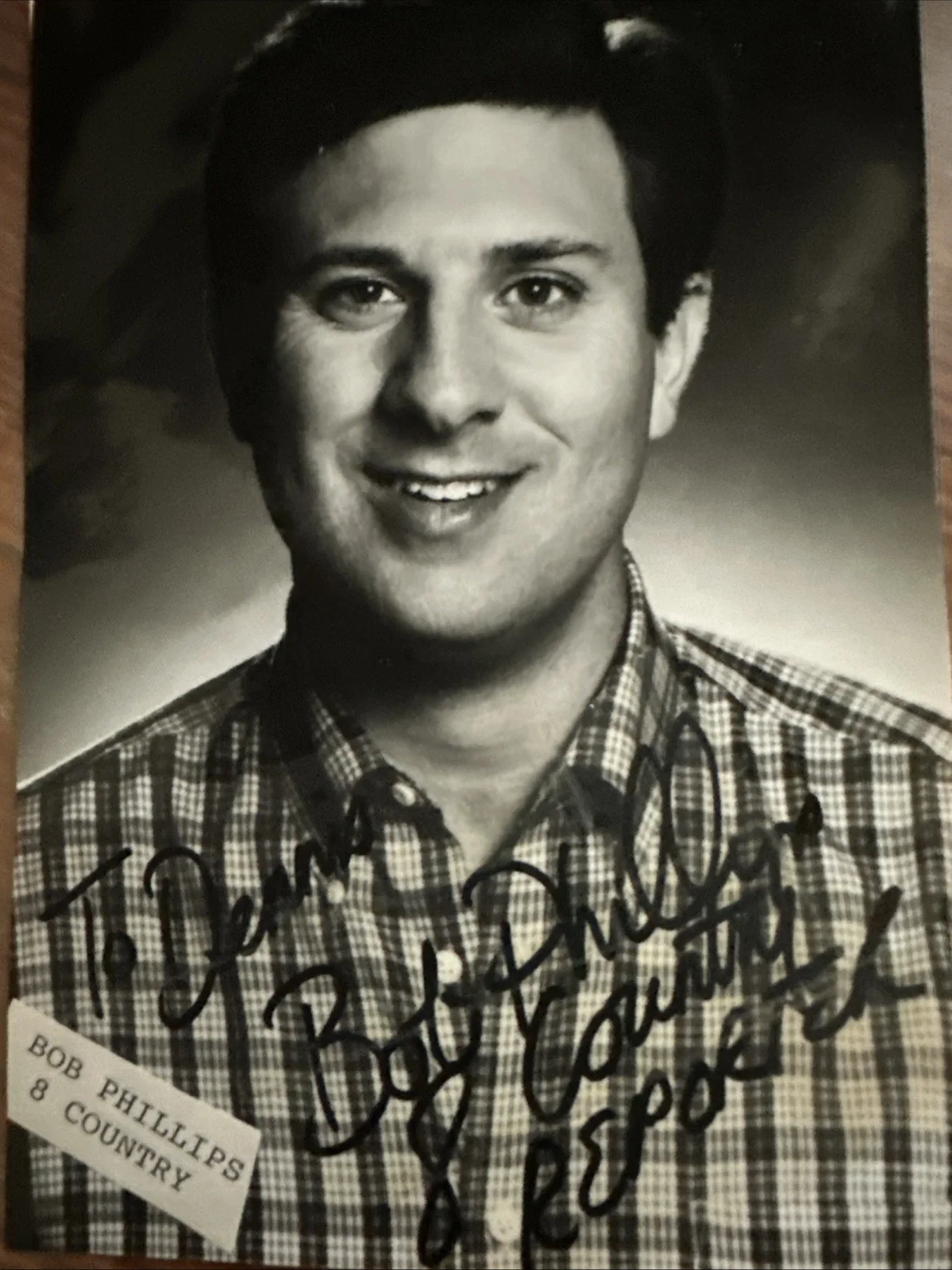 Autographed Photo Of BOB PHILLIPS Host Of TV’s Country Reporter, изображение 4